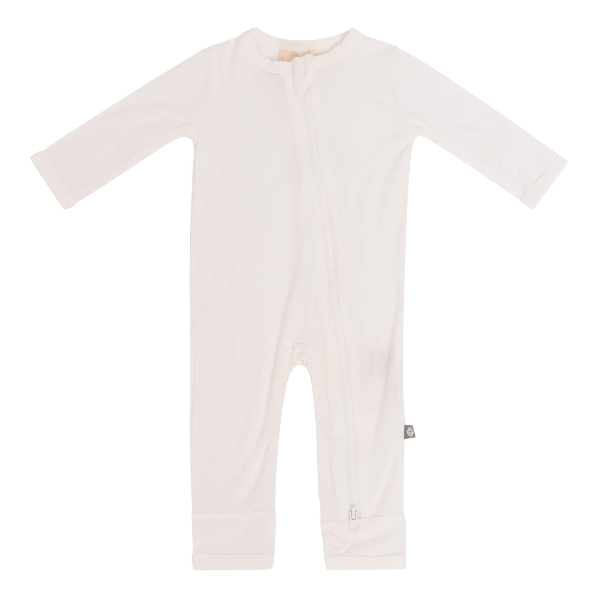KYTE BABY Zippered Rompers, Unisex, Rayon Made from Bamboo (0-24 Months
