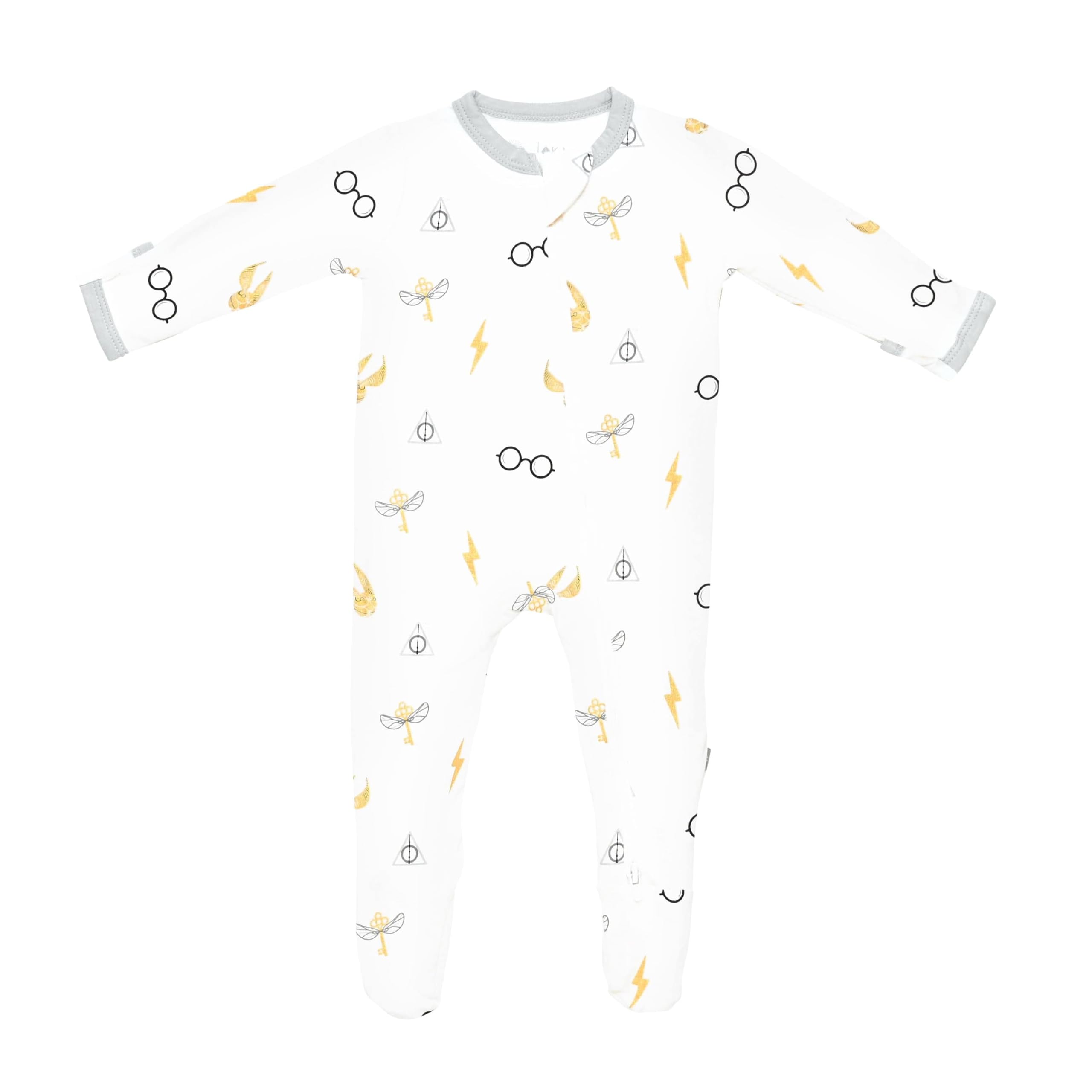 KYTE BABY Unisex Zipper Closure Footies, Rayon Made From Bamboo, 0-24 Months