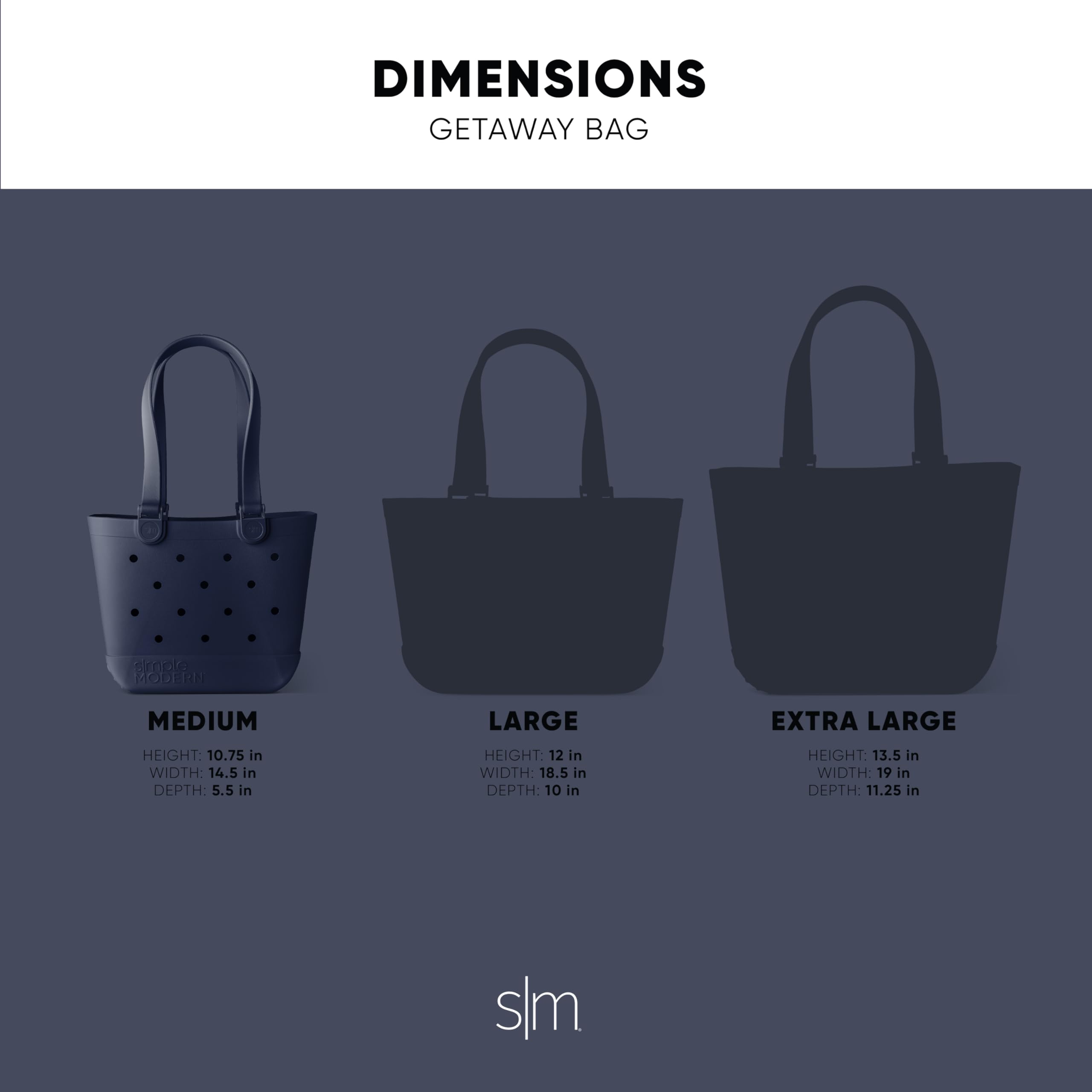 Simple Modern Beach Bag Rubber Tote | Waterproof Medium Tote Bag with Zipper Pocket for Pool, Groceries, Sports | Gifts For Women | Getaway Bag Collection | Almond Birch