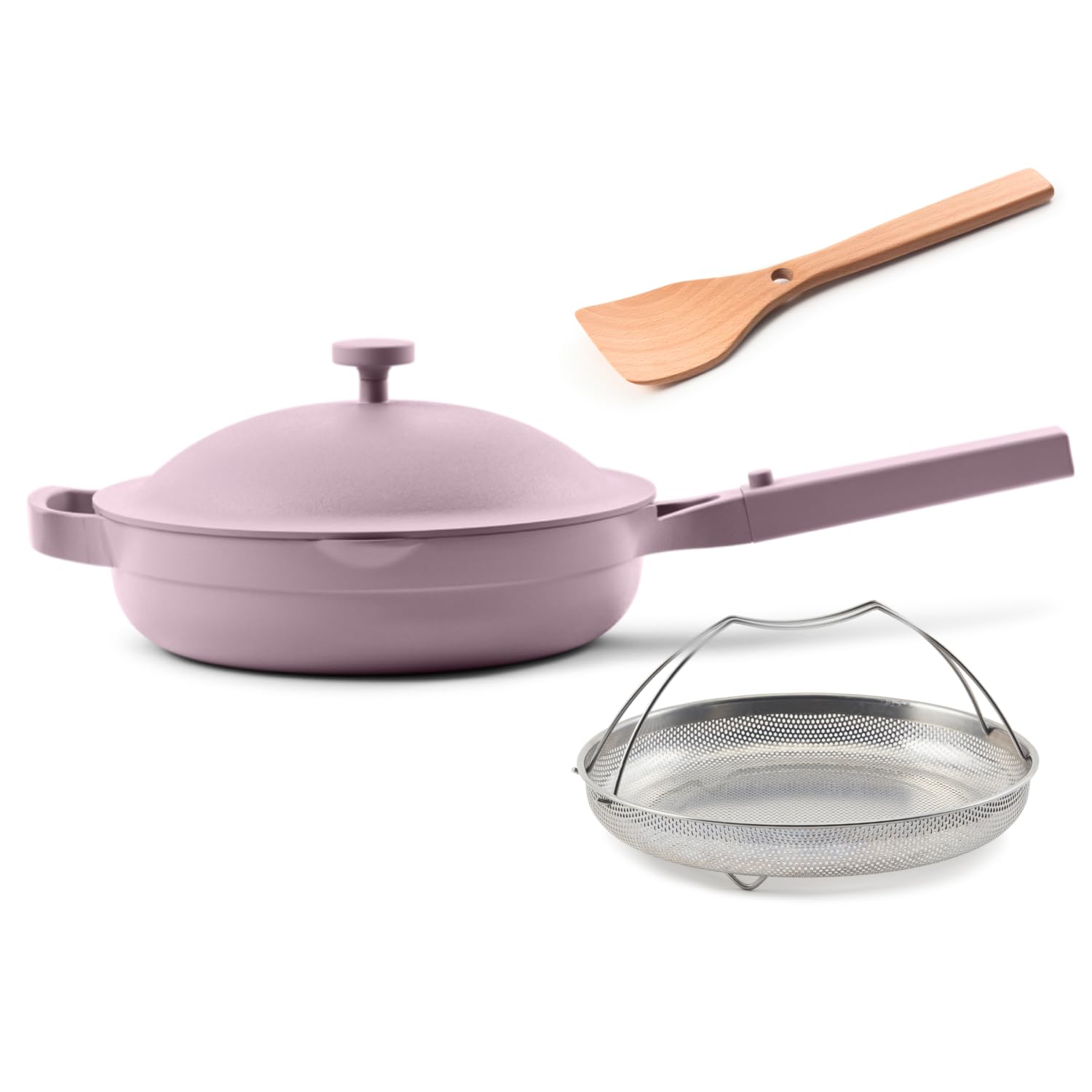 Our Place Always Pan 2.0-10.5-Inch Nonstick, Toxin-Free Ceramic Cookware | Versatile Frying Pan, Skillet, Saute Pan | Stainless Steel Handle | Oven Safe | Lightweight Aluminum Body | Steam