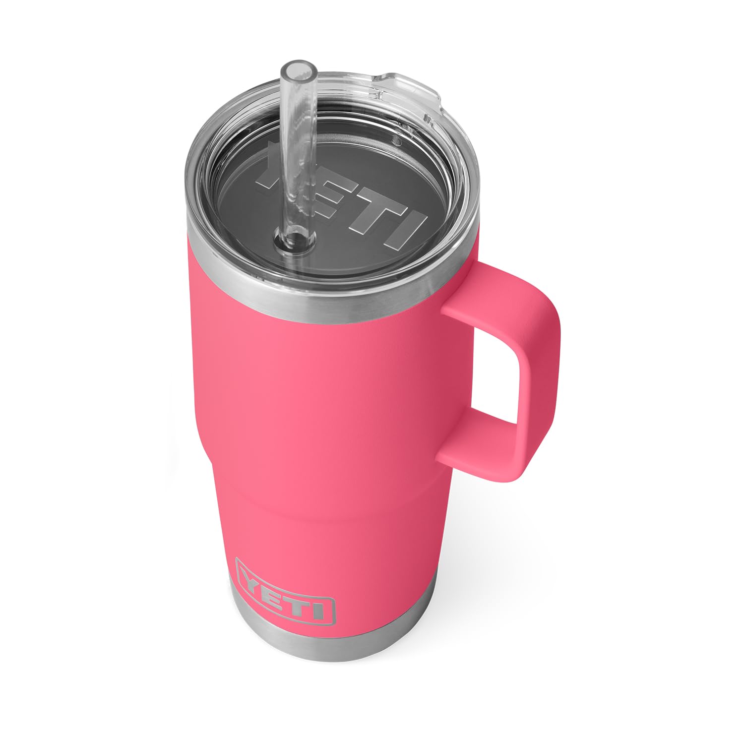 YETI Rambler Tumbler with Handle and Straw Lid, Vacuum Insulated Travel Mug, Stainless Steel