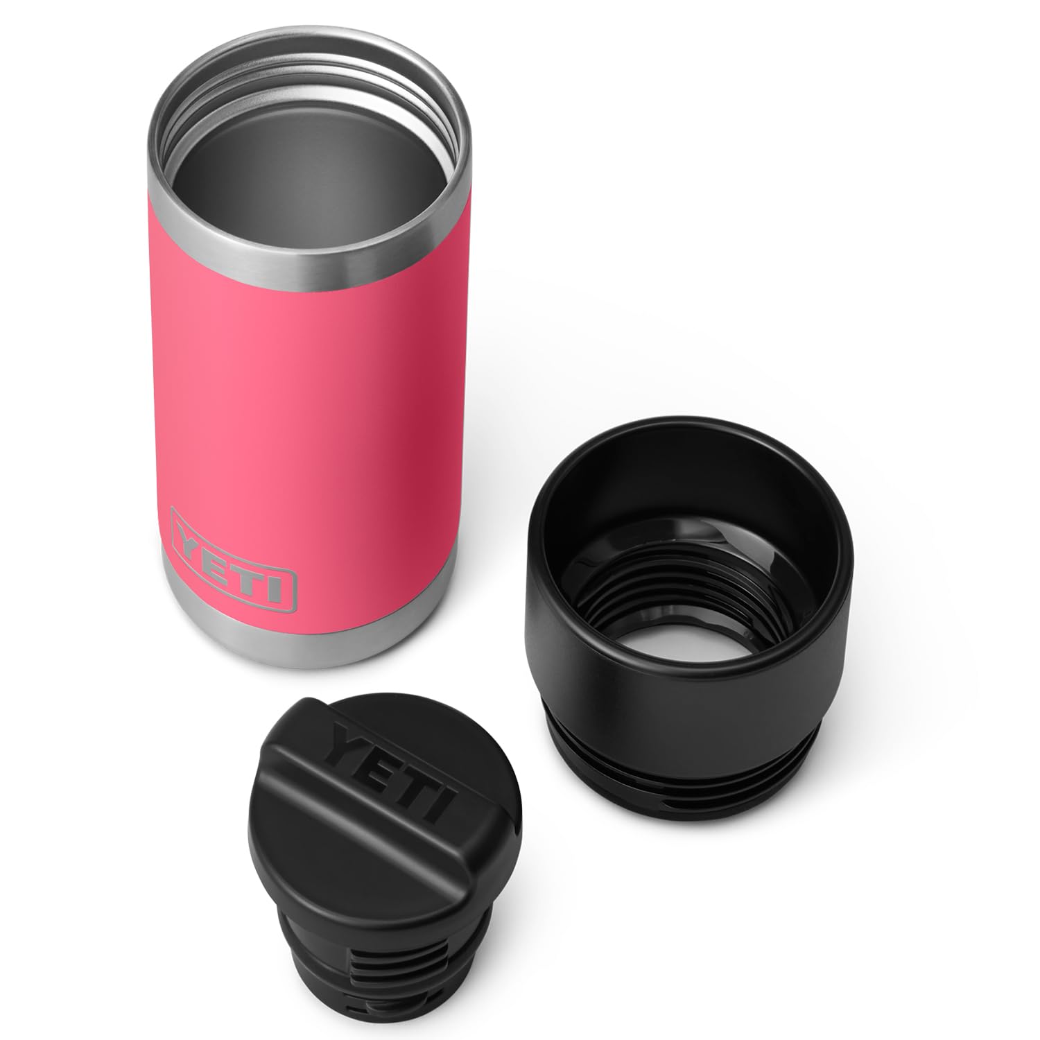 YETI Rambler 12 oz Bottle, Stainless Steel, Vacuum Insulated, with Hot Shot Cap