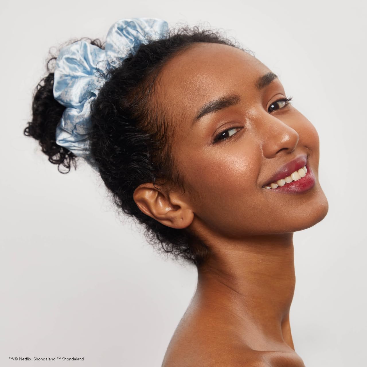 Kitsch 5 Count Velvet Hair Scrunchies for Women - Hair Ties for Thick Hair, Girls, Women, Cute Scrunchies, Soft Hair Accessories, Blush/Mauve