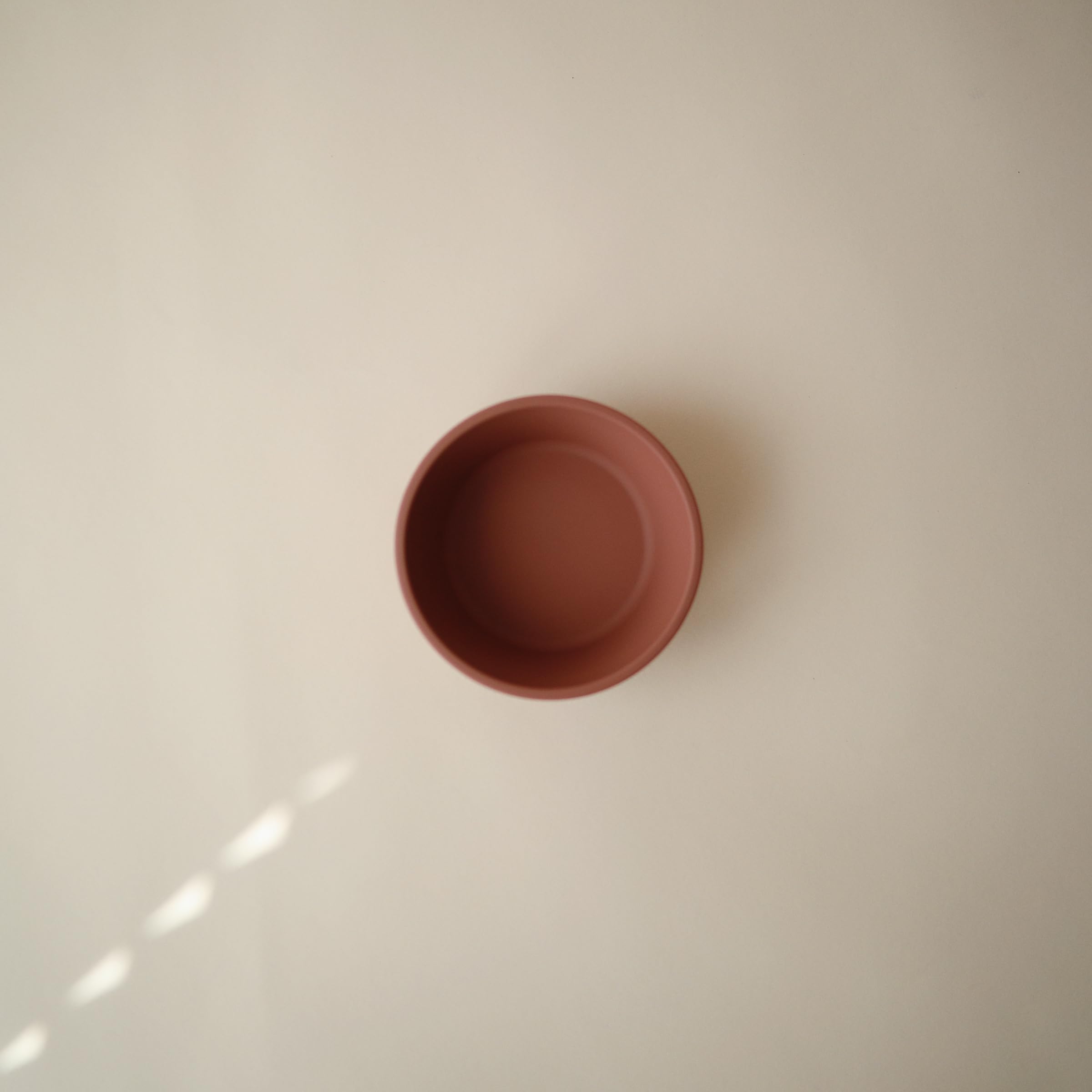 mushie Silicone Suction Bowl | BPA-Free Non-Slip Design (Ivory)