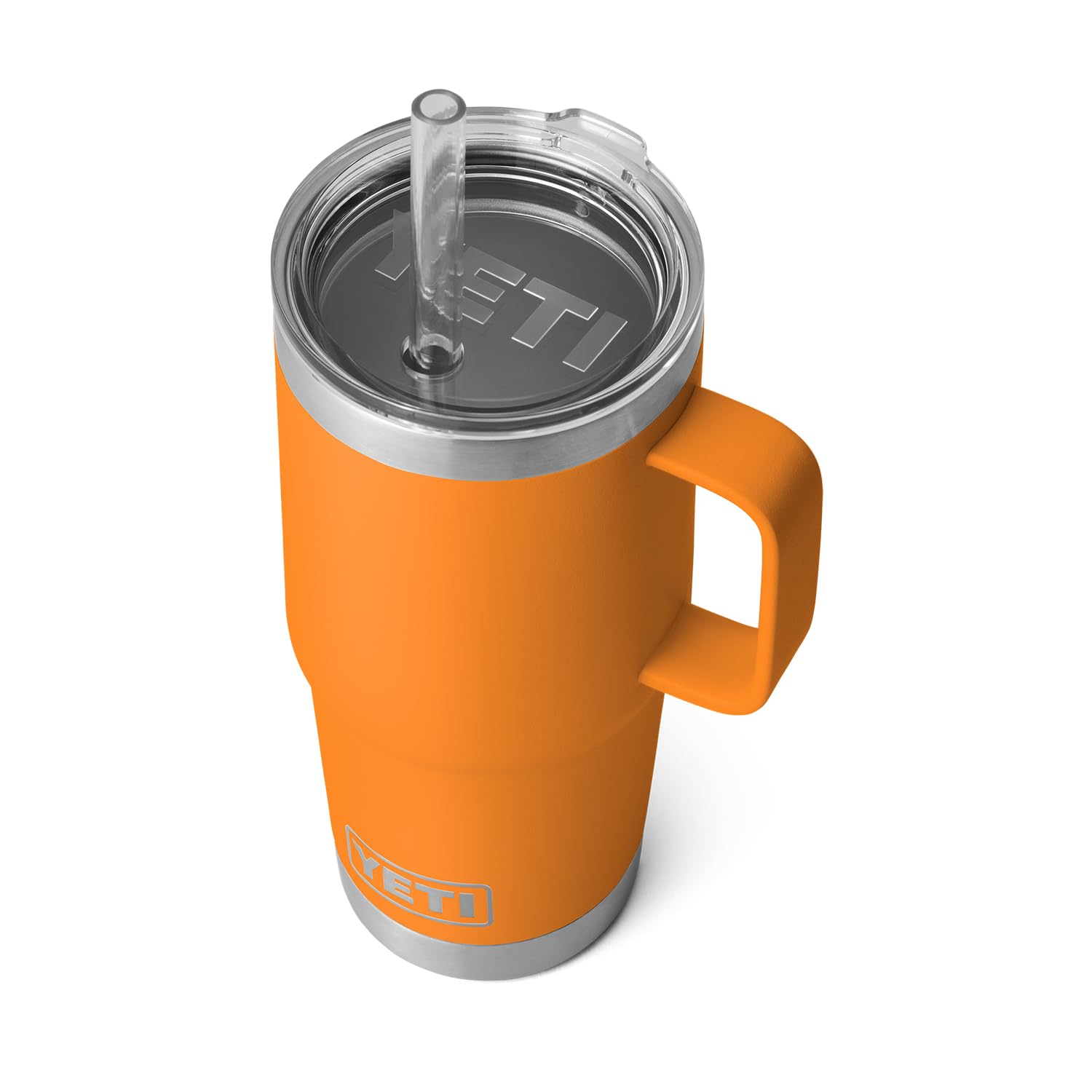 YETI Rambler Tumbler with Handle and Straw Lid, Vacuum Insulated Travel Mug, Stainless Steel