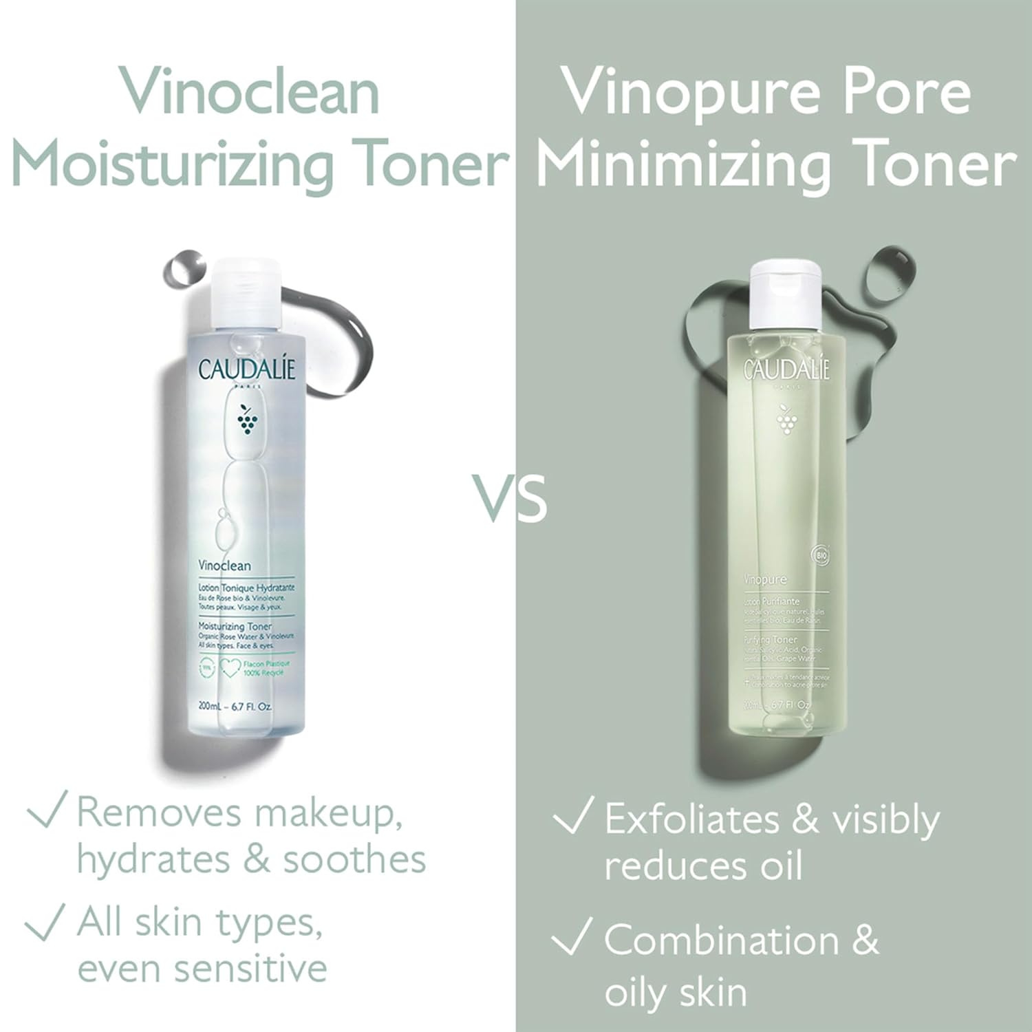 Caudalie Vinopure Purifying Toner - 200 mL