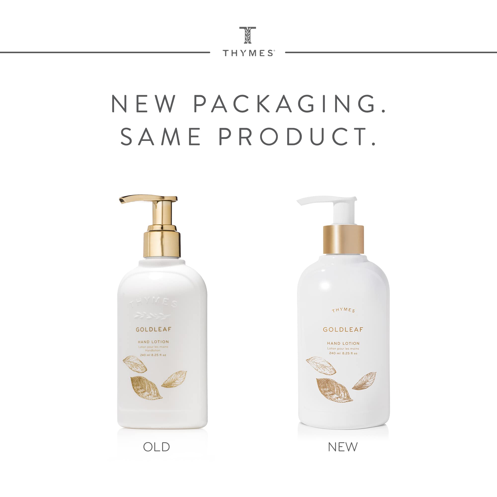 Thymes Hand Lotion Gold Pump - 8.25 Fl Oz - Eucalyptus