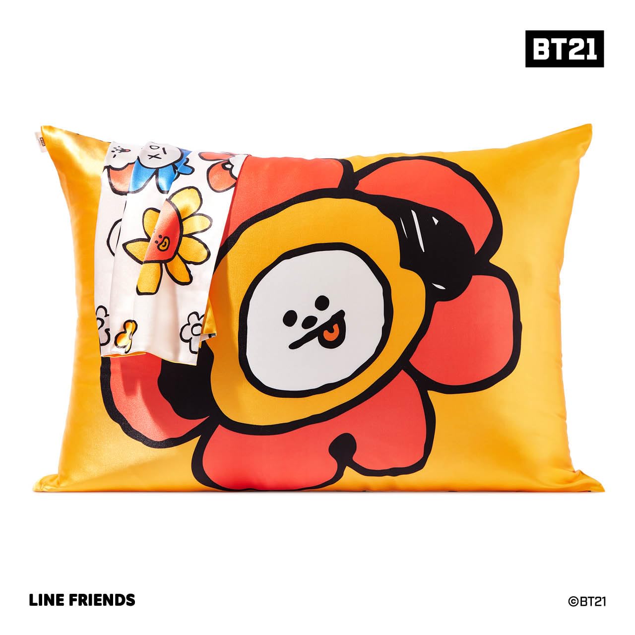 Kitsch Satin Pillowcase with Zipper for Hair & Skin, Softer Than Silk Pillow Cases Queen, Smooth Pillow Covers, Machine Washable, Wrinkle-Free, Cooling Satin Pillow Cases Standard Size 19"x26", Ivory