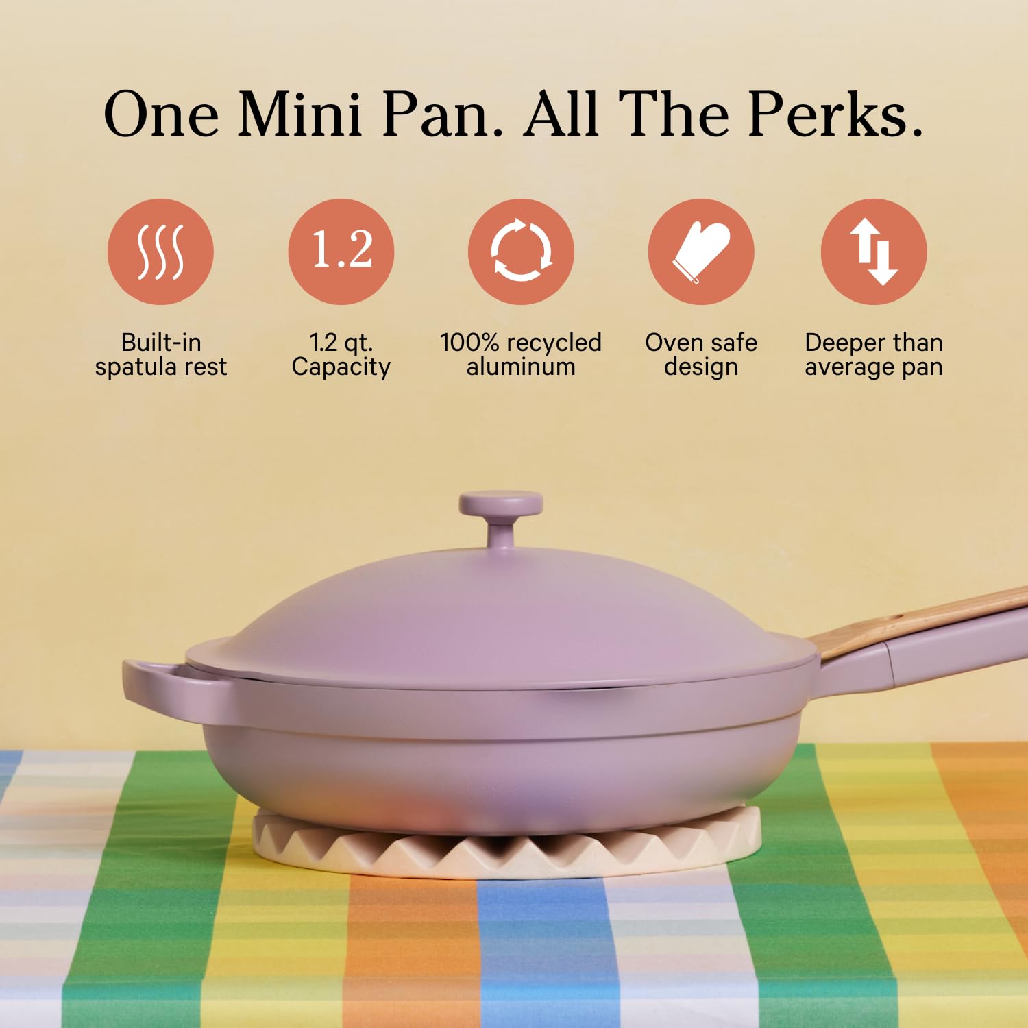 Our Place Always Pan 2.0-10.5-Inch Nonstick, Toxin-Free Ceramic Cookware | Versatile Frying Pan, Skillet, Saute Pan | Stainless Steel Handle | Oven Safe | Lightweight Aluminum Body | Steam