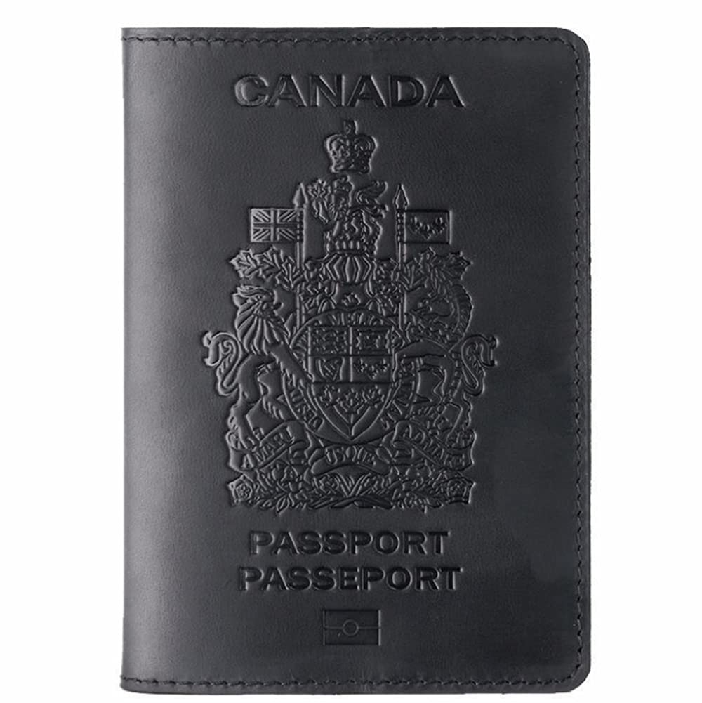 Genuine Leather Passport Covers for Canada Men&