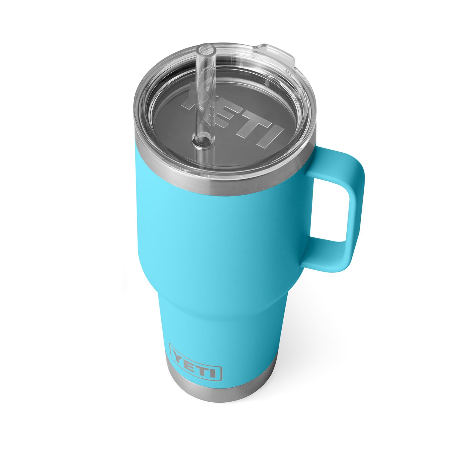 YETI Rambler Tumbler with Handle and Straw Lid, Vacuum Insulated Travel Mug, Stainless Steel