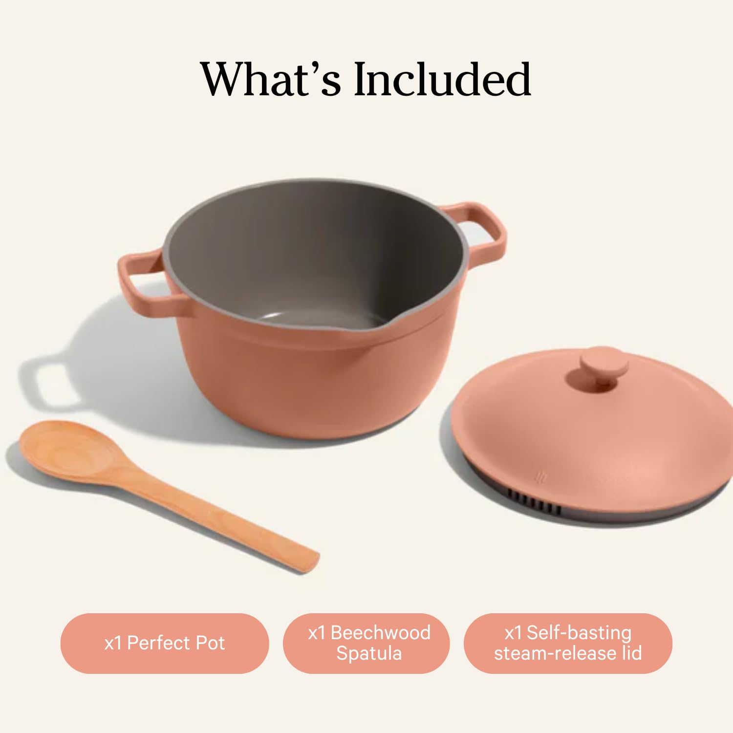 Our Place Perfect Pot - 5.5 Qt. Nonstick Ceramic Sauce Pan with Lid | Versatile Cookware for Stovetop and Oven | Steam, Bake, Braise, Roast | PTFE and PFOA-Free | Toxin-Free, Easy to Clean | Steam