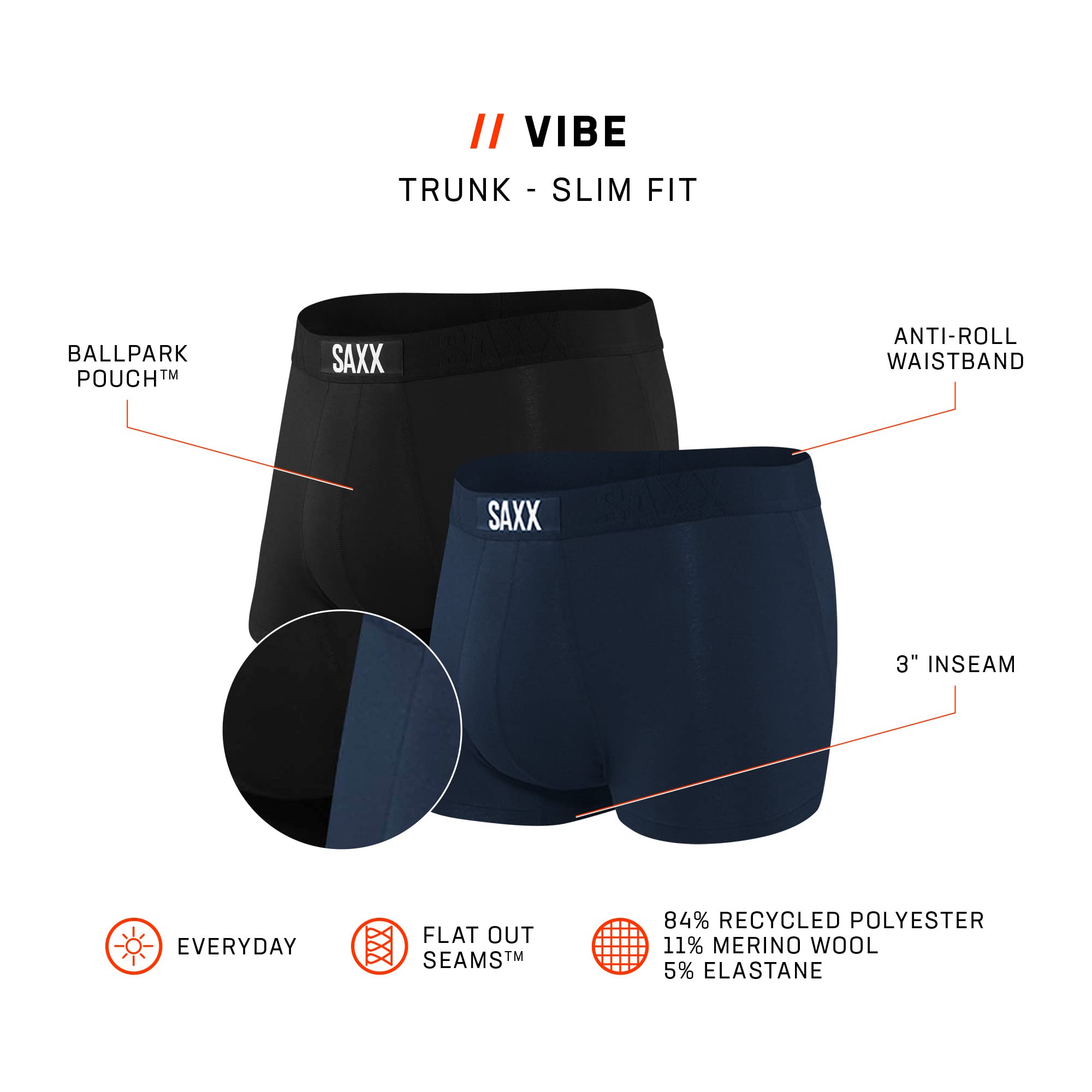 SAXX Underwear Co. Mens Saxx Underwear Boxer Briefs