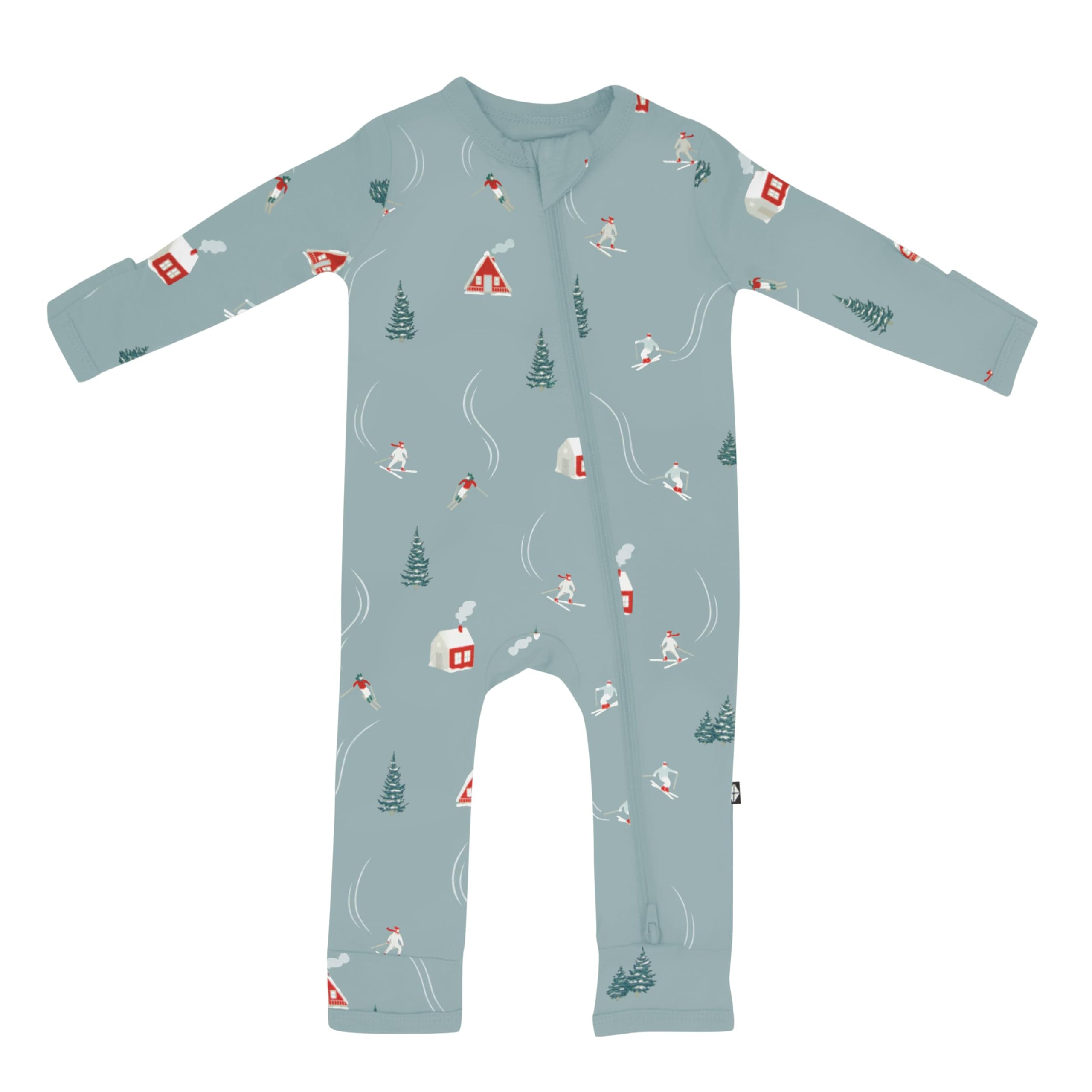KYTE BABY Zippered Rompers, Unisex, Rayon Made from Bamboo (0-24 Months