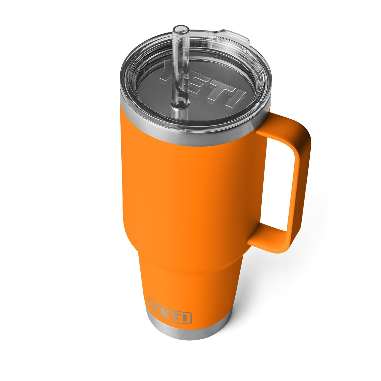YETI Rambler Tumbler with Handle and Straw Lid, Vacuum Insulated Travel Mug, Stainless Steel