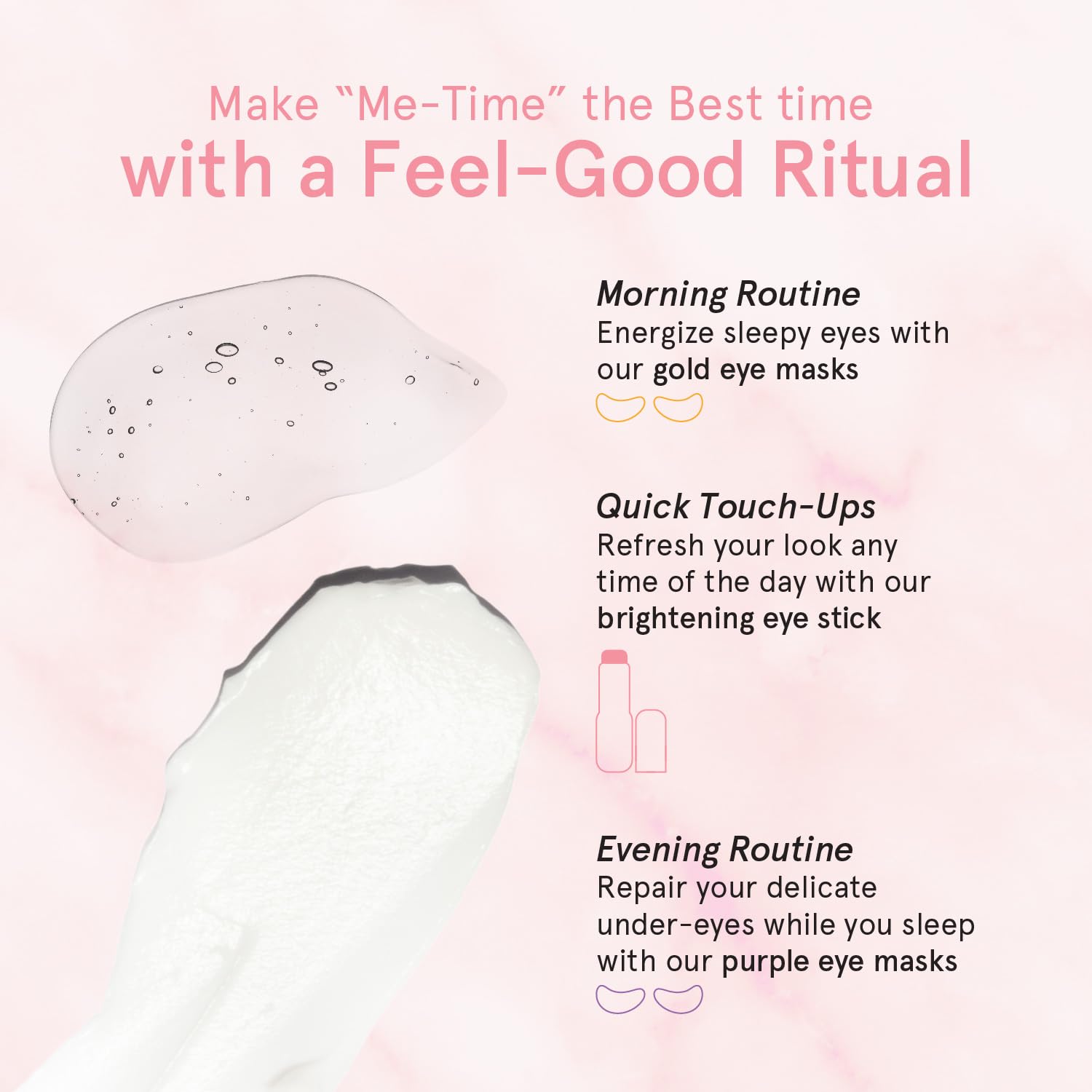 grace & stella Under Eye Stick - Eye Balm (0.13 Oz) Caffeine Eye Stick for Dark Circles & Fine Lines, Firming Eye Balm Stick with Peptides & Niacinamide, Vegan & Cruelty-Free Under Eye Balm