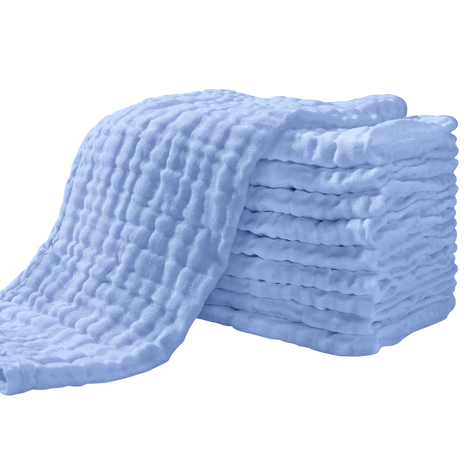 Yoofoss Muslin Burp Cloths for Baby 10 Pack 100% Cotton Baby Washcloths for Boys Girls Large 20&