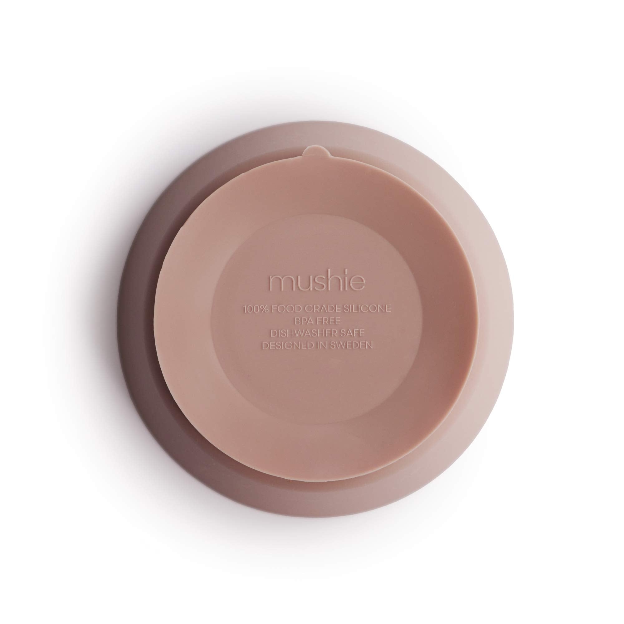 mushie Silicone Suction Bowl | BPA-Free Non-Slip Design (Ivory)