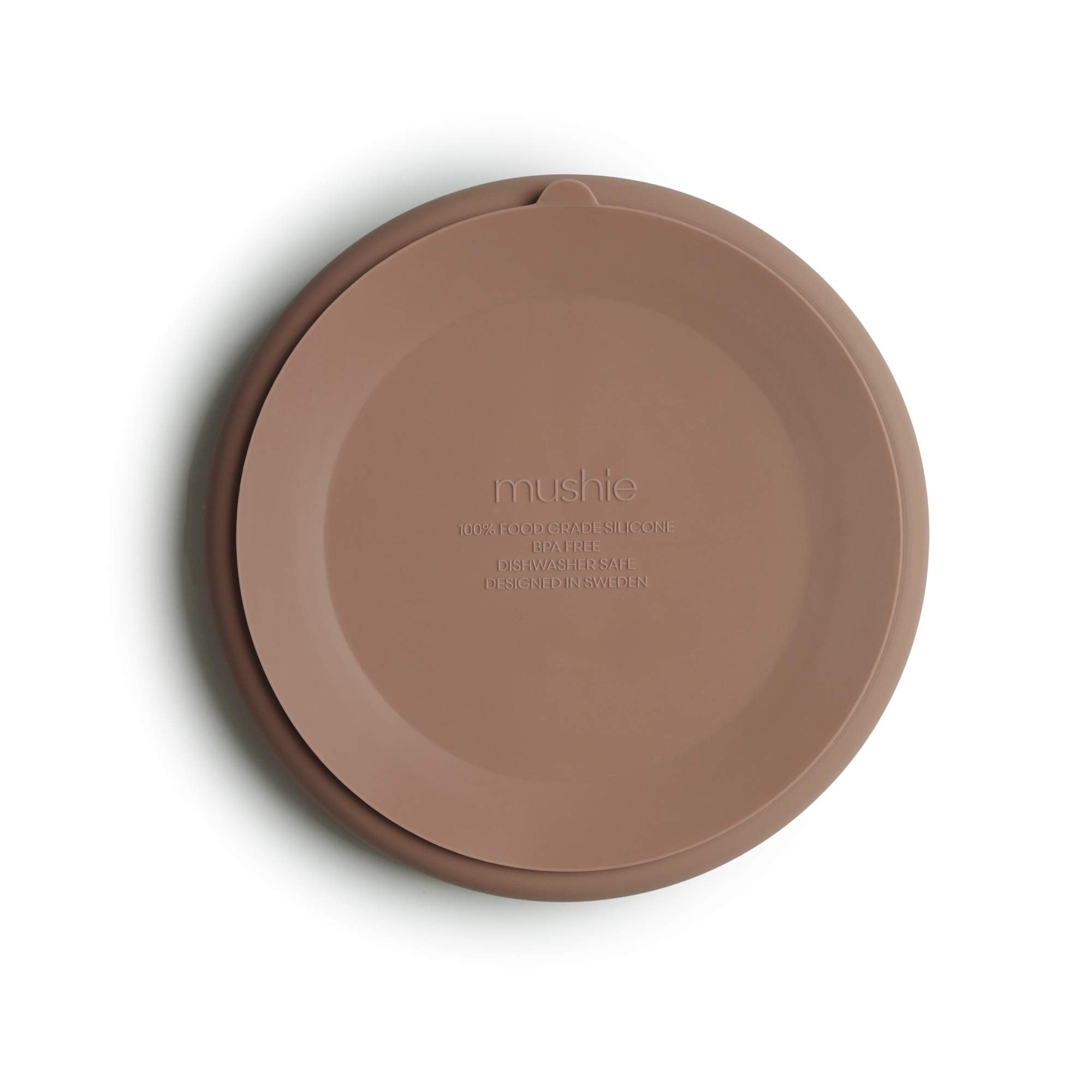 mushie Silicone Suction Plate | BPA-Free Non-Slip Design (Ivory)