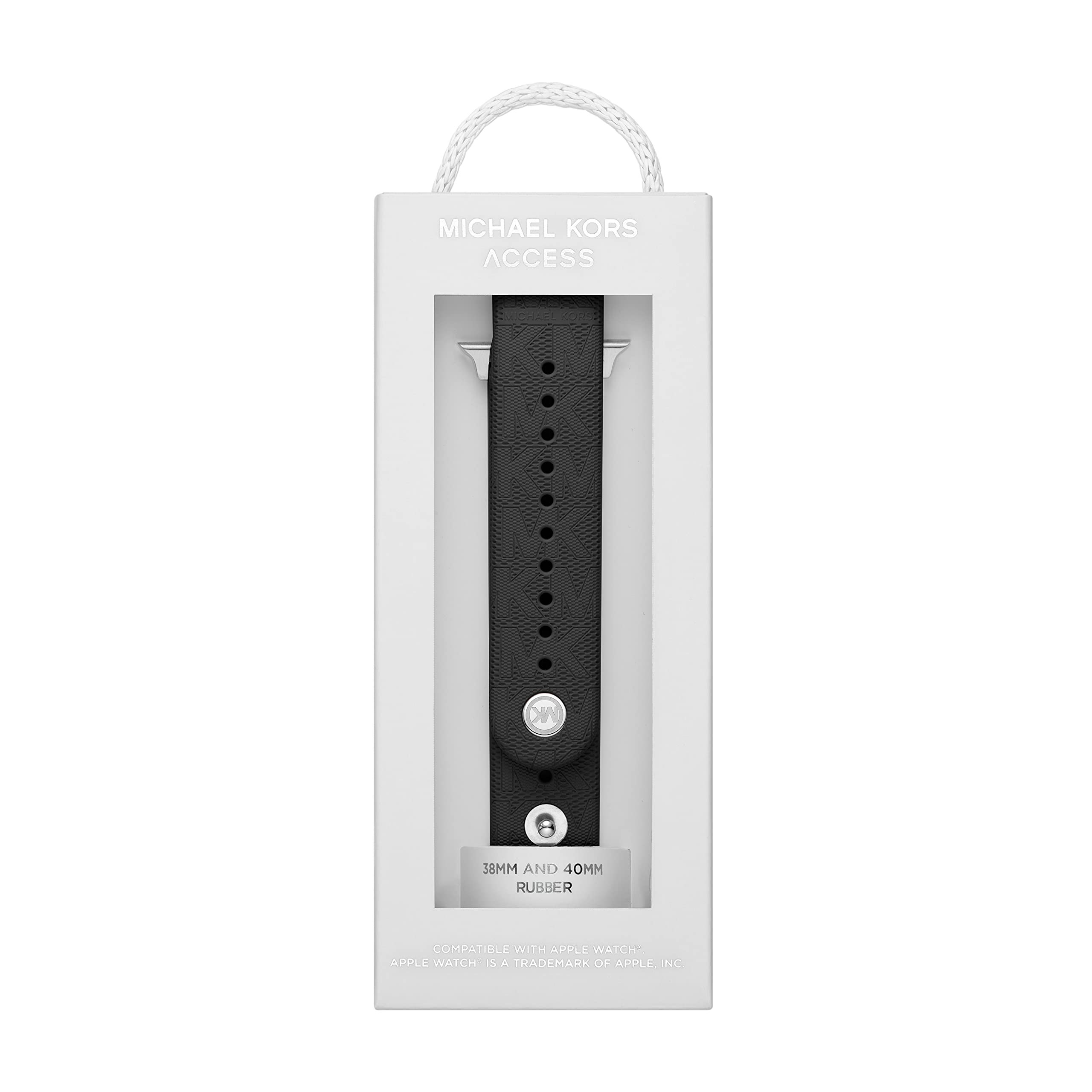 Michael Kors Band for Apple Watch; Silicone or Leather Smart Watch Bands for Women; Compatible with Apple Watch 38mm, 40mm, 41mm