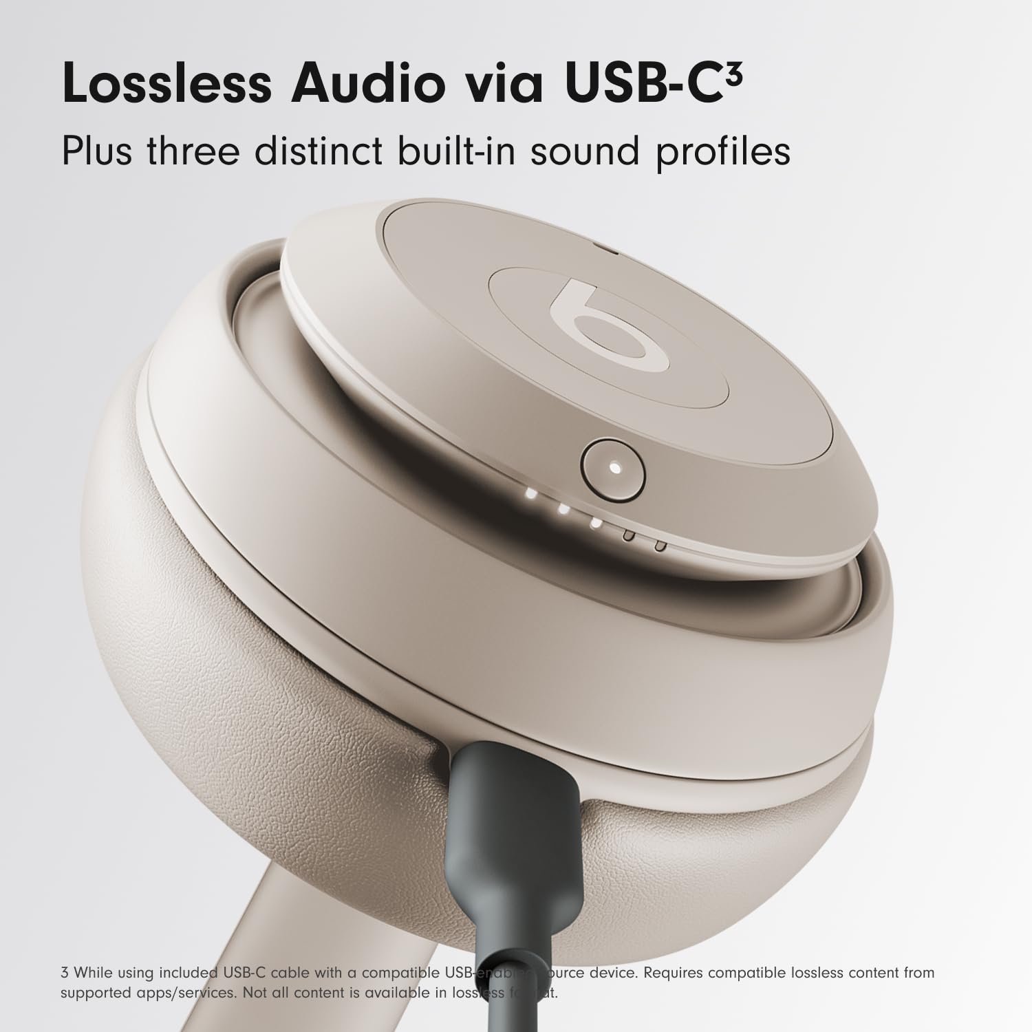 Beats Studio Pro - Wireless Bluetooth Noise Cancelling Headphones - Personalized Spatial Audio, USB-C Lossless Audio, Apple & Android Compatibility, Up to 40 Hours Battery Life - Matte White