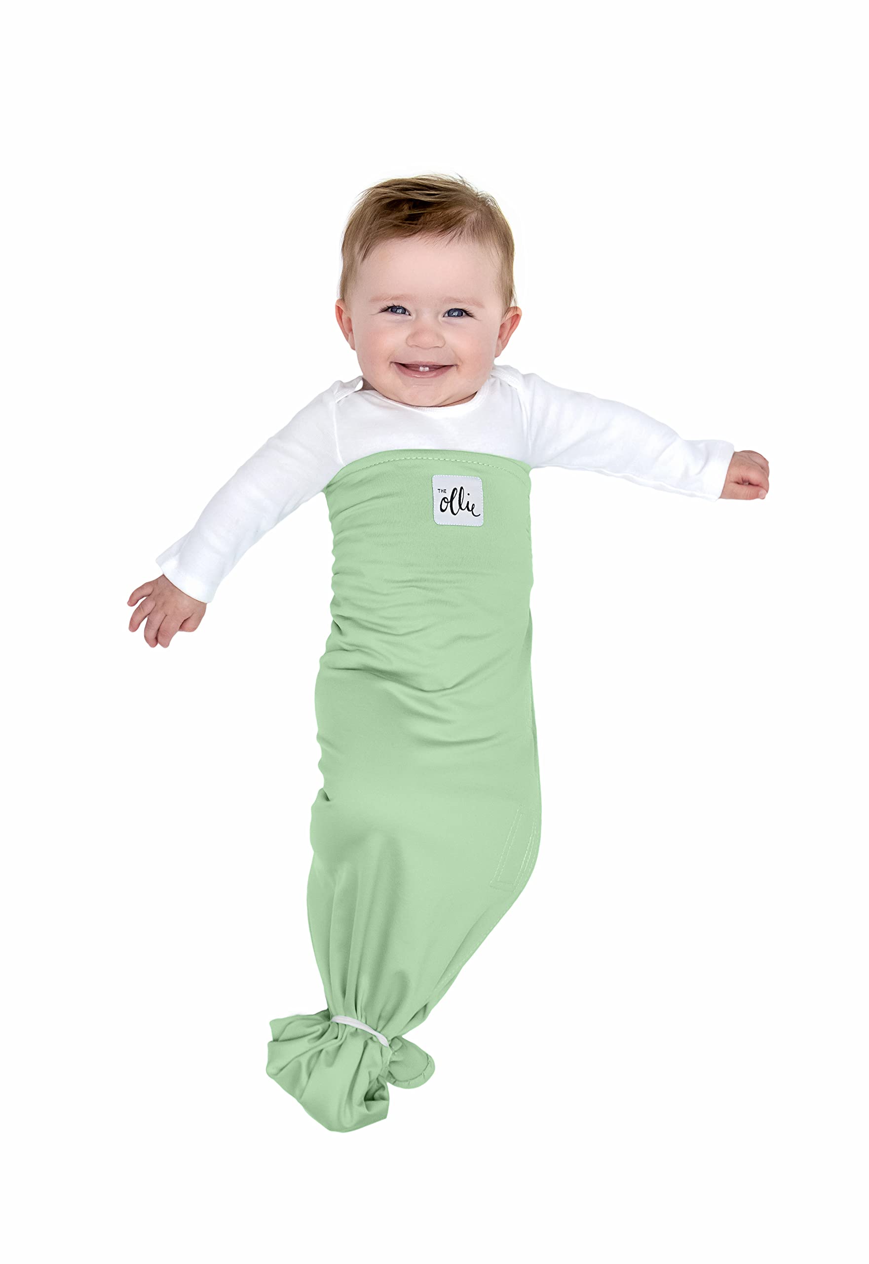 The Ollie Swaddle - Helps to Reduce The Moro (Startle) Reflex - Made from a Custom Designed Moisture-Wicking Material (Sky)