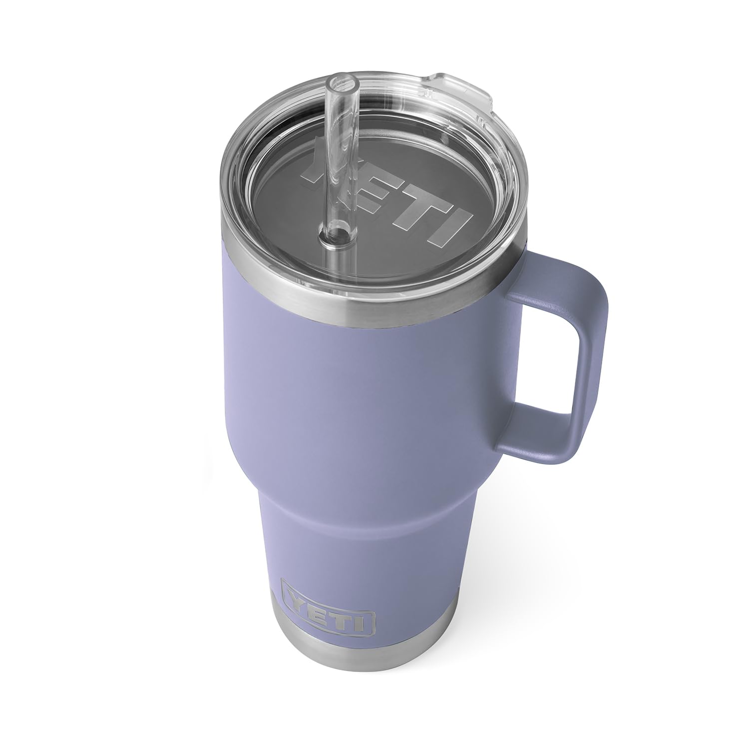 YETI Rambler Tumbler with Handle and Straw Lid, Vacuum Insulated Travel Mug, Stainless Steel