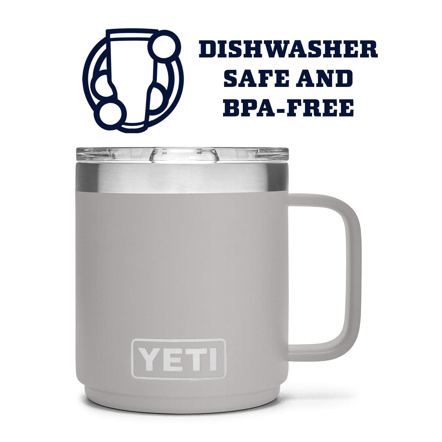 YETI Rambler 10 oz Stackable Mug, Vacuum Insulated, Stainless Steel with MagSlider Lid