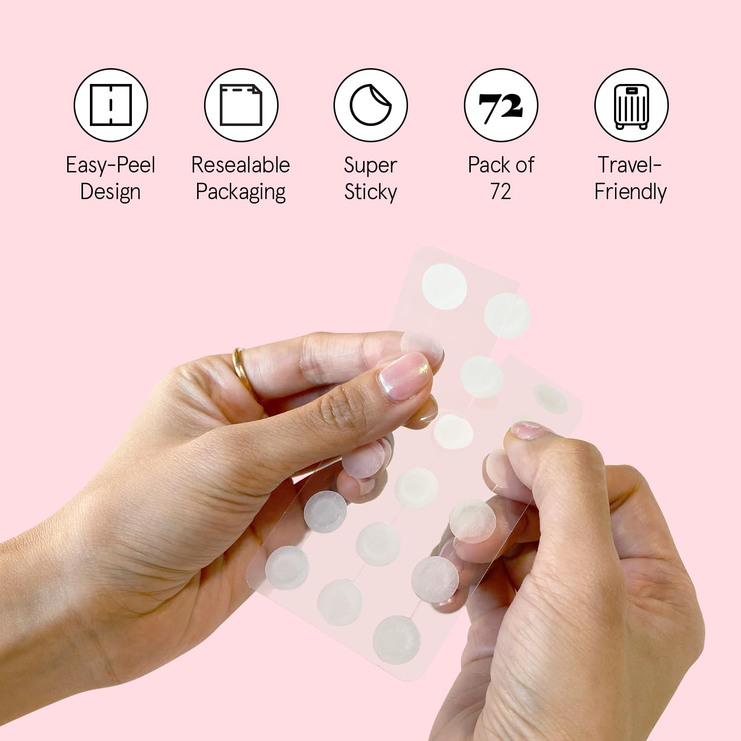 grace & stella Pimple Patches For Face (Round, 36 Count) - Hydrocolloid Acne Patches for Face - Dermatologist Tested, Vegan, Cruelty-Free