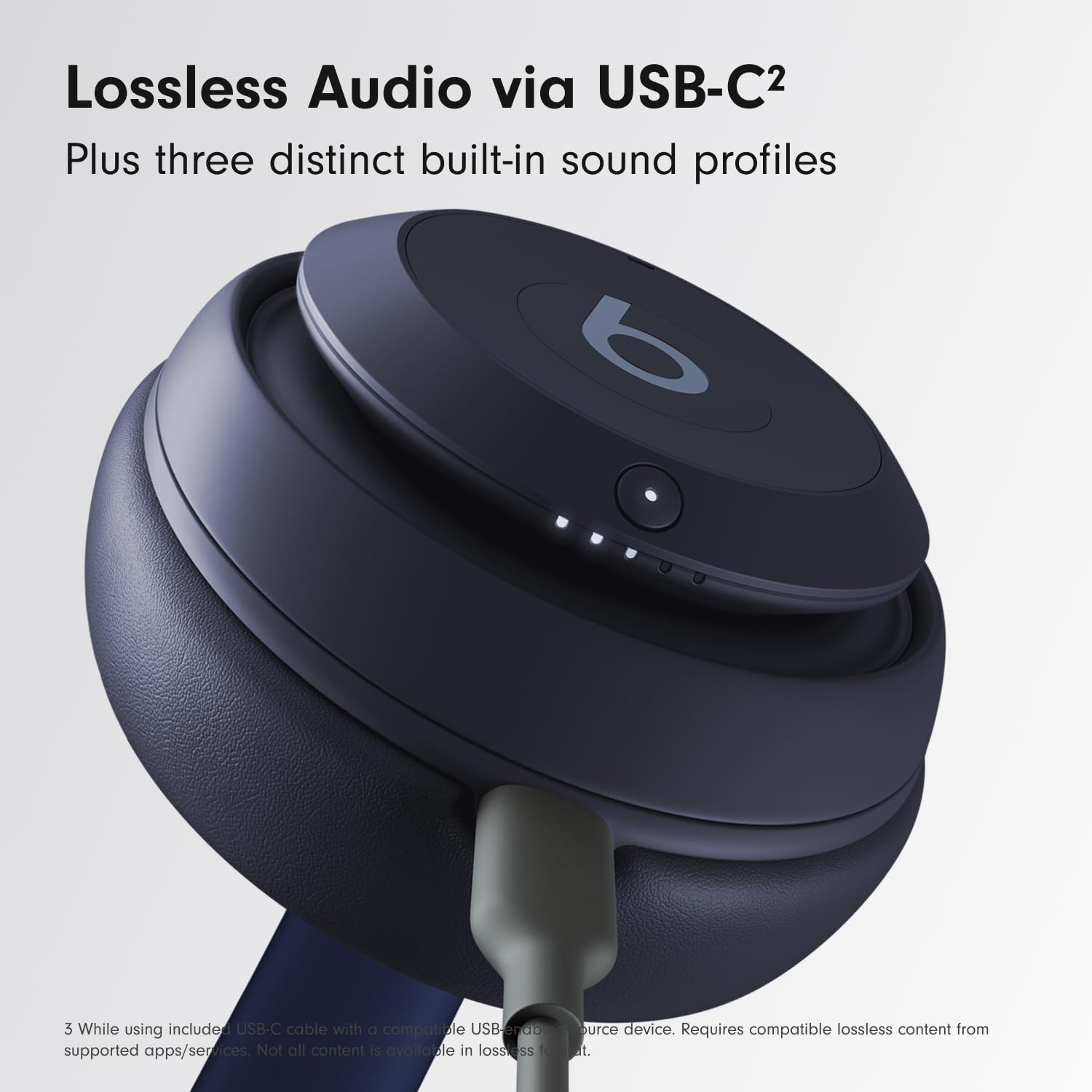 Beats Studio Pro - Wireless Bluetooth Noise Cancelling Headphones - Personalized Spatial Audio, USB-C Lossless Audio, Apple & Android Compatibility, Up to 40 Hours Battery Life - Matte White