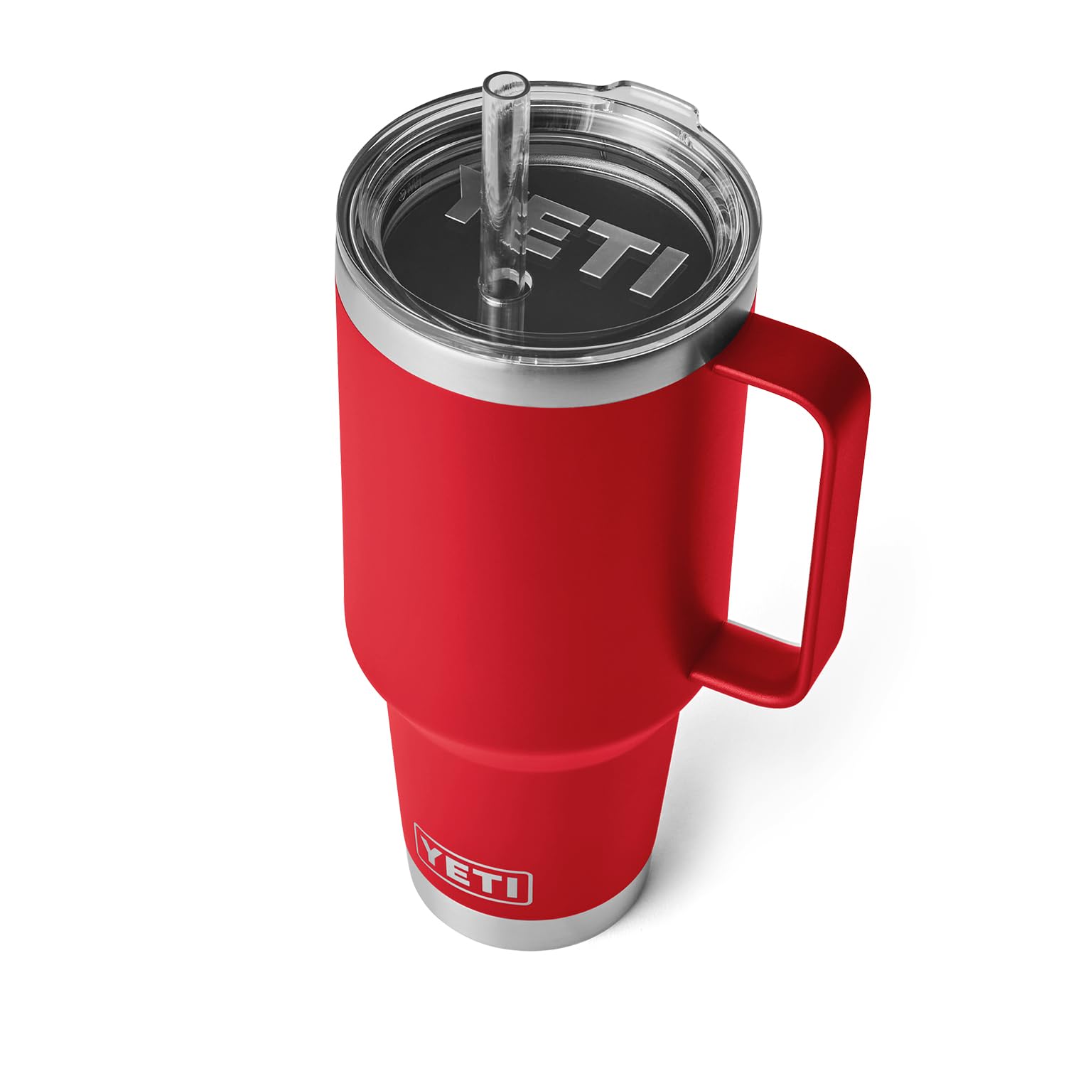 YETI Rambler Tumbler with Handle and Straw Lid, Vacuum Insulated Travel Mug, Stainless Steel