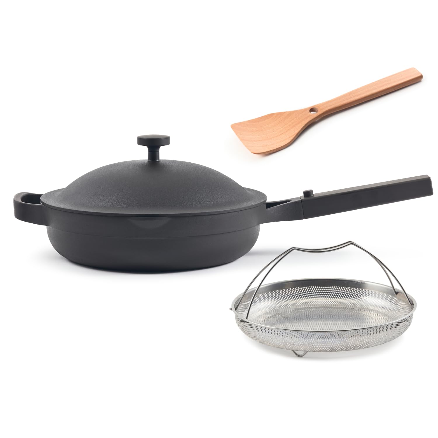 Our Place Always Pan 2.0-10.5-Inch Nonstick, Toxin-Free Ceramic Cookware | Versatile Frying Pan, Skillet, Saute Pan | Stainless Steel Handle | Oven Safe | Lightweight Aluminum Body | Steam