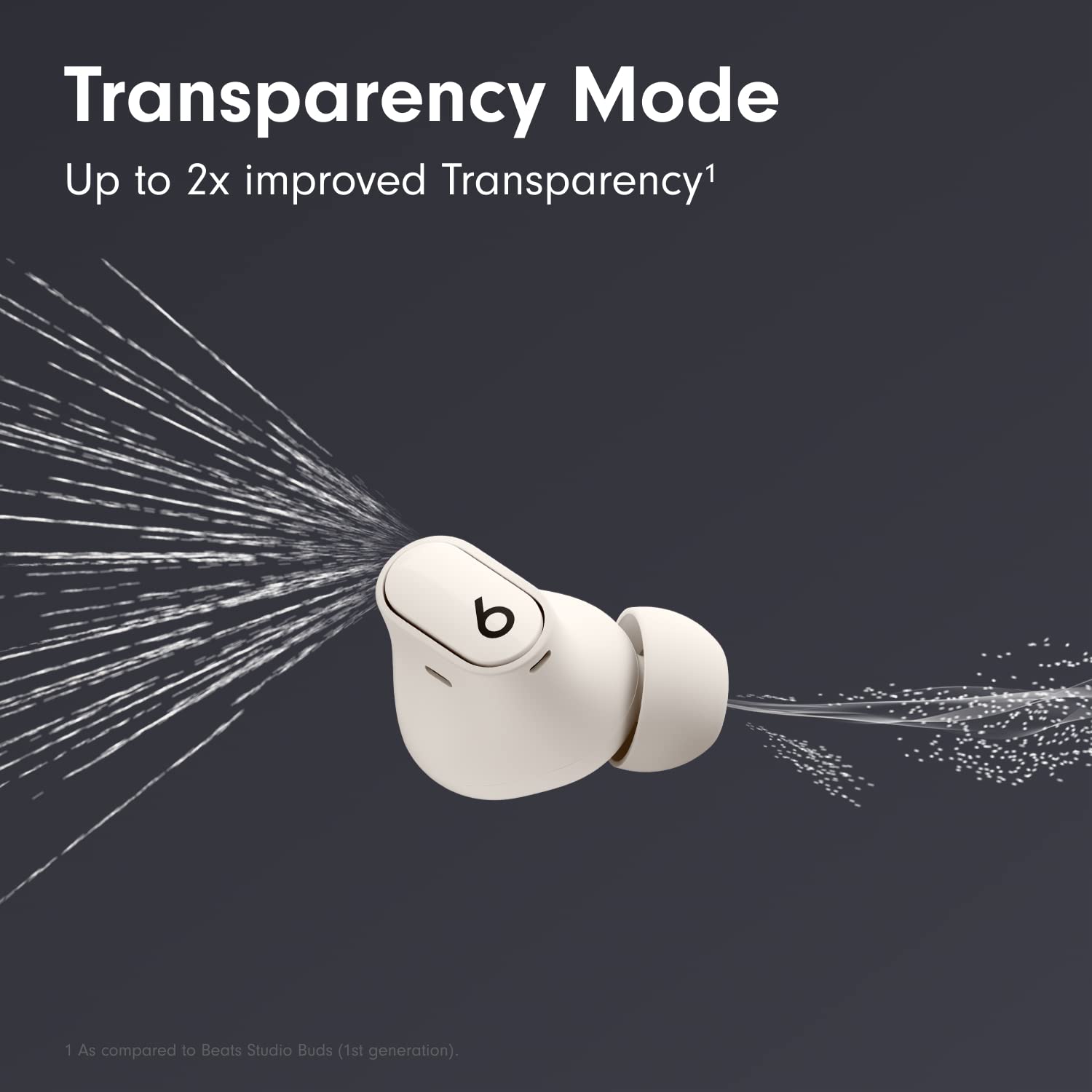 Beats Studio Buds + | True Wireless Noise Cancelling Earbuds, Enhanced Apple & Android Compatibility, Built-in Microphone, Sweat Resistant Bluetooth Headphones, Spatial Audio - Ivory