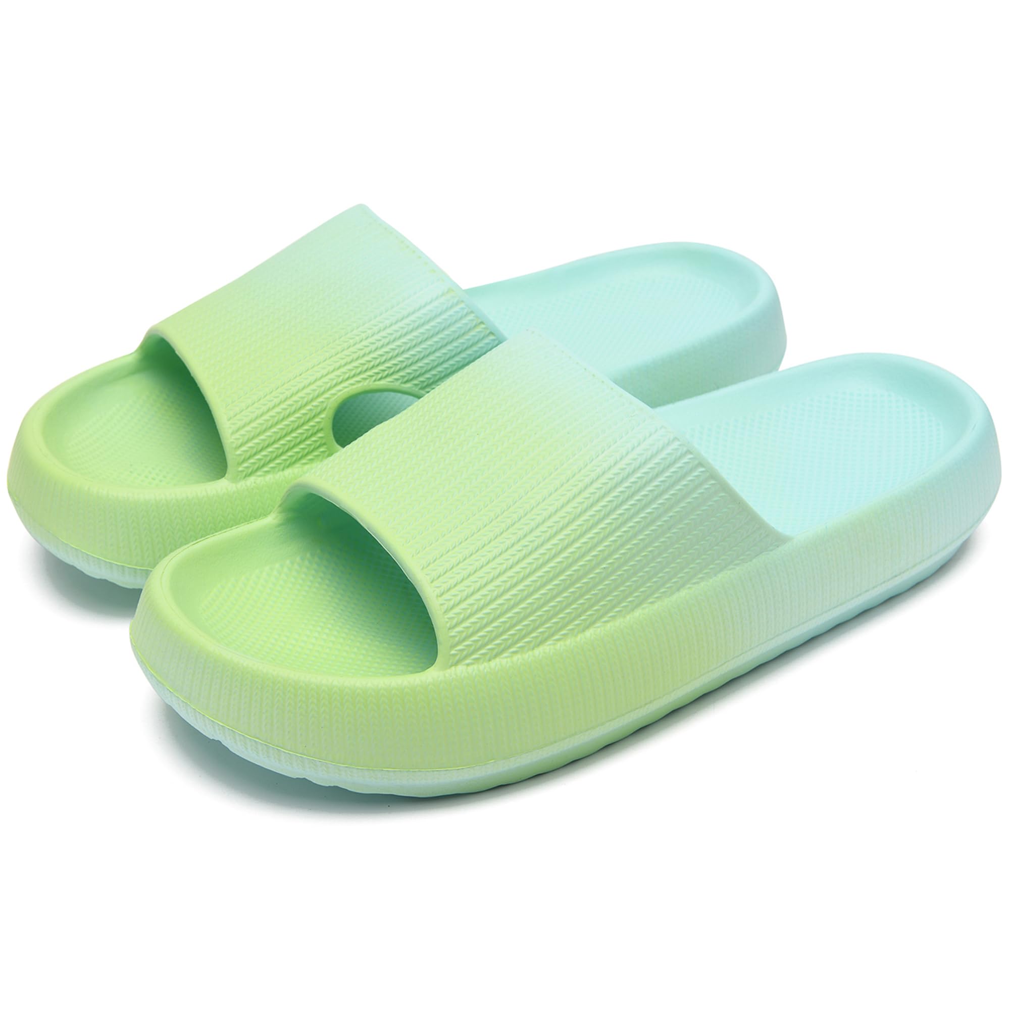 rosyclo Cloud Slippers for Women and Men, Pillow House Slippers Shower Shoes Indoor Slides Bathroom Sandals, Ultimate Comfort, Lightweight, Thick Sole, Non-Slip, Easy to Clean