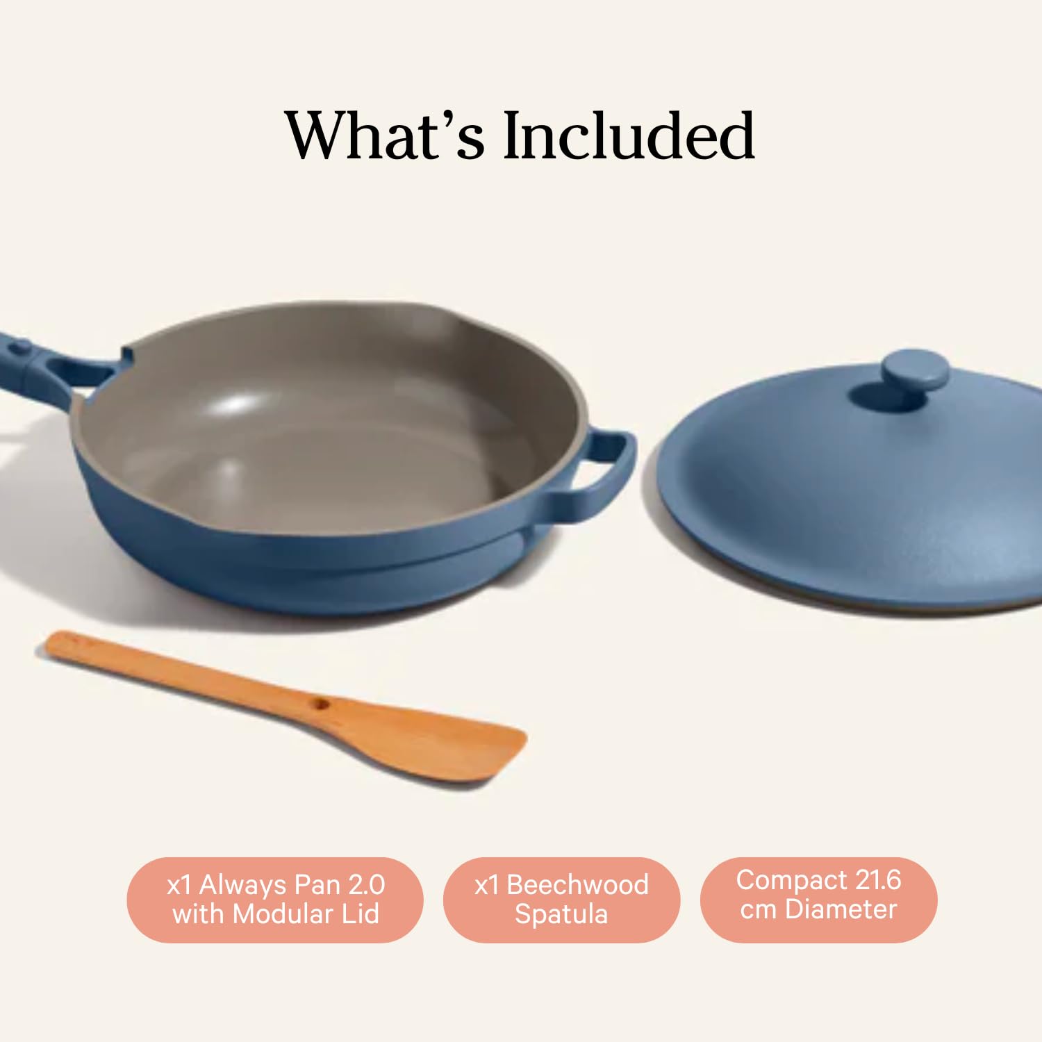 Our Place Always Pan 2.0-10.5-Inch Nonstick, Toxin-Free Ceramic Cookware | Versatile Frying Pan, Skillet, Saute Pan | Stainless Steel Handle | Oven Safe | Lightweight Aluminum Body | Steam