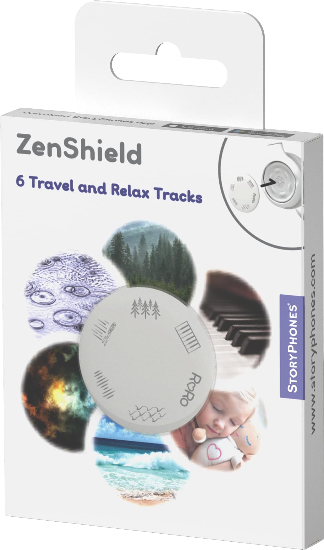StoryPhones StoryShield, Disney Pixar Collection Audio Stories - Toy Story, Monster Inc, The Incredibles Bundle, Screen Free Audio Story for Kids