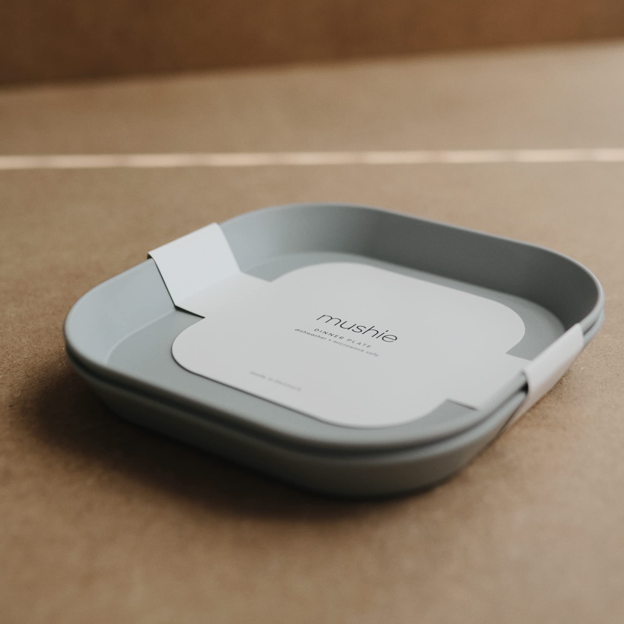 mushie Flatware Fork and Spoon Set for Kids | Made in Denmark (Sage)