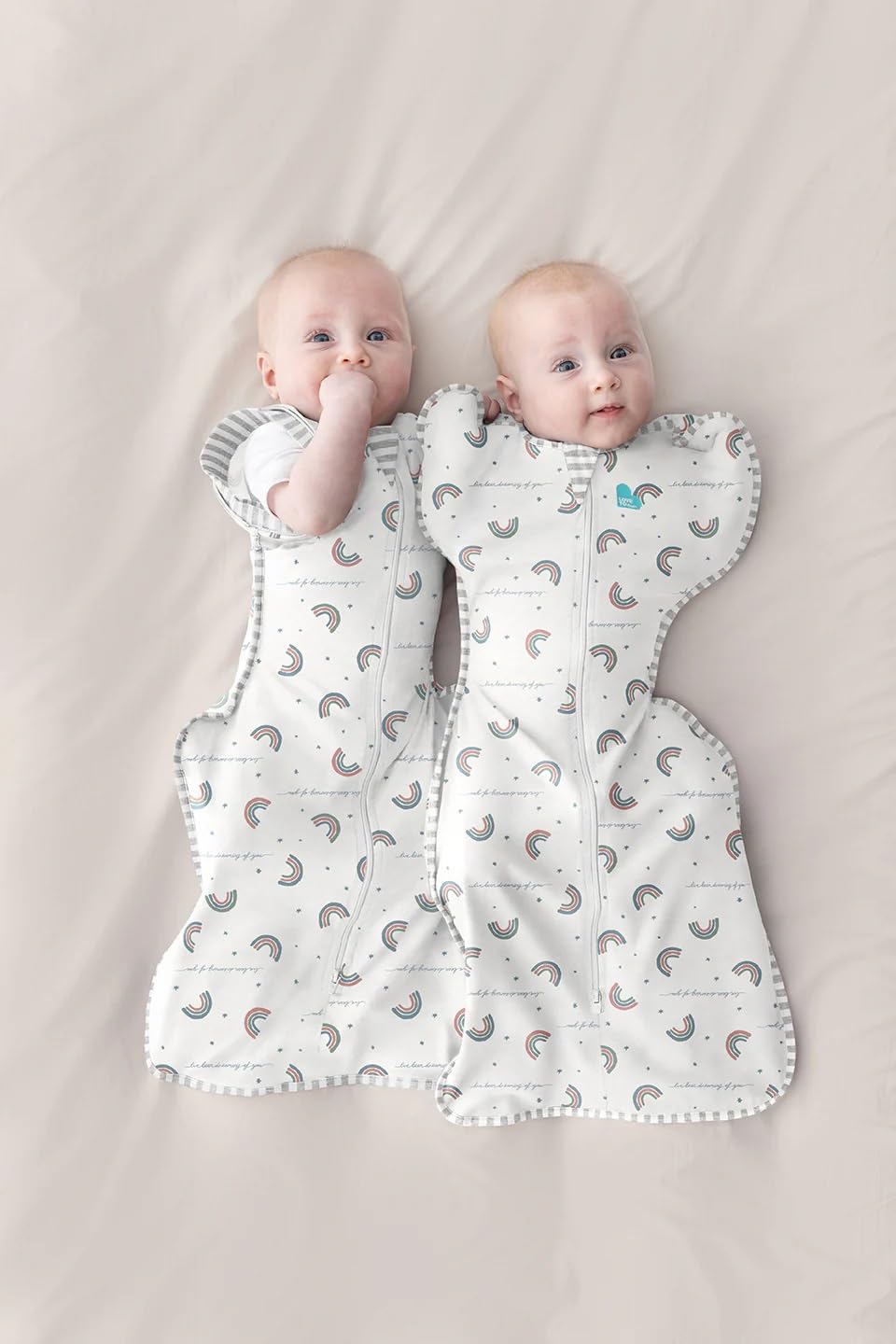 Love to Dream Swaddle UP, Baby Sleep Sack, Self-Soothing Swaddles for Newborns, Improves Sleep, Snug Fit Helps Calm Startle Reflex, New Born Essentials for Baby, 5-8.5 lbs, Sand Dollar