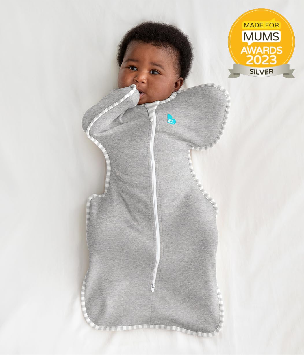 Love to Dream Swaddle UP, Baby Sleep Sack, Self-Soothing Swaddles for Newborns, Improves Sleep, Snug Fit Helps Calm Startle Reflex, New Born Essentials for Baby, 5-8.5 lbs, Sand Dollar