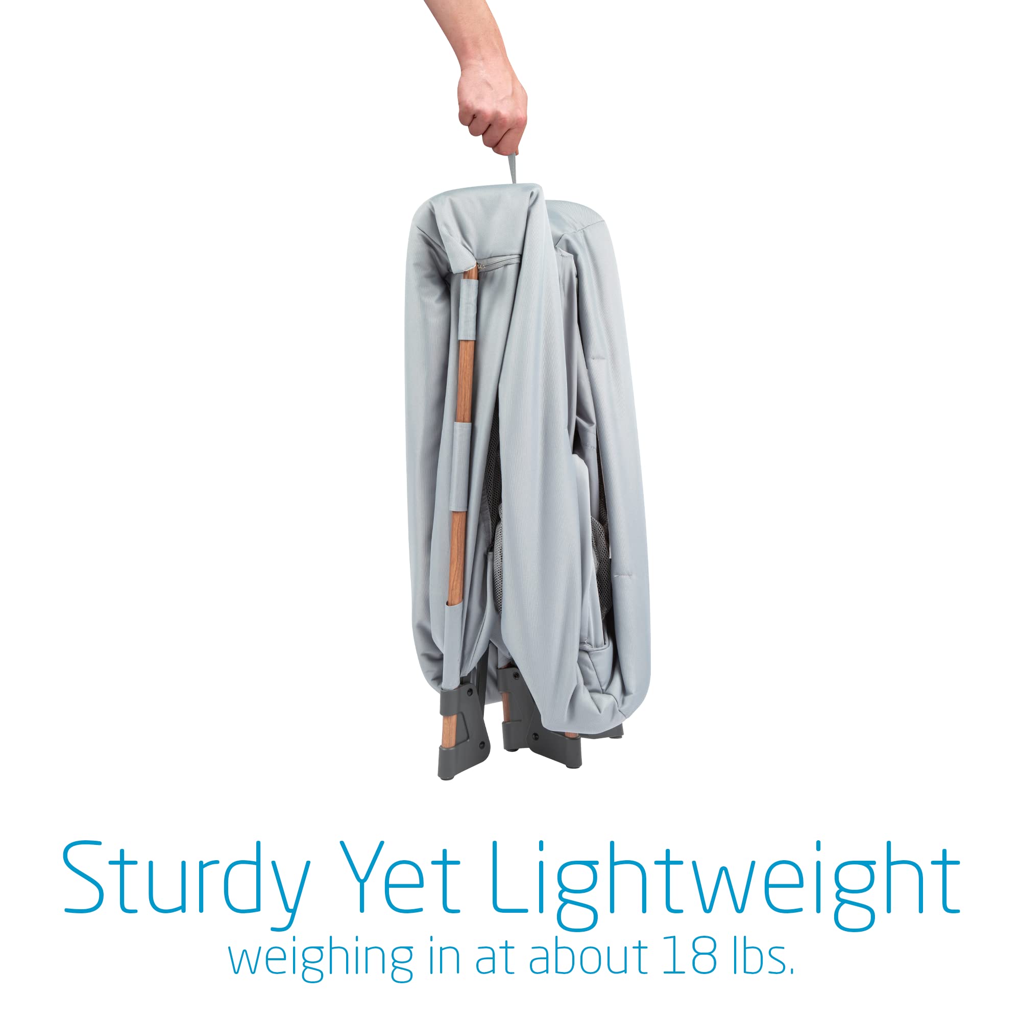 Maxi-Cosi Swift Baby Playpen with Mat, Baby Play Yards, Pack and Play with Bassinet - Portable Playpen for Babies and Toddlers, Classic Oat