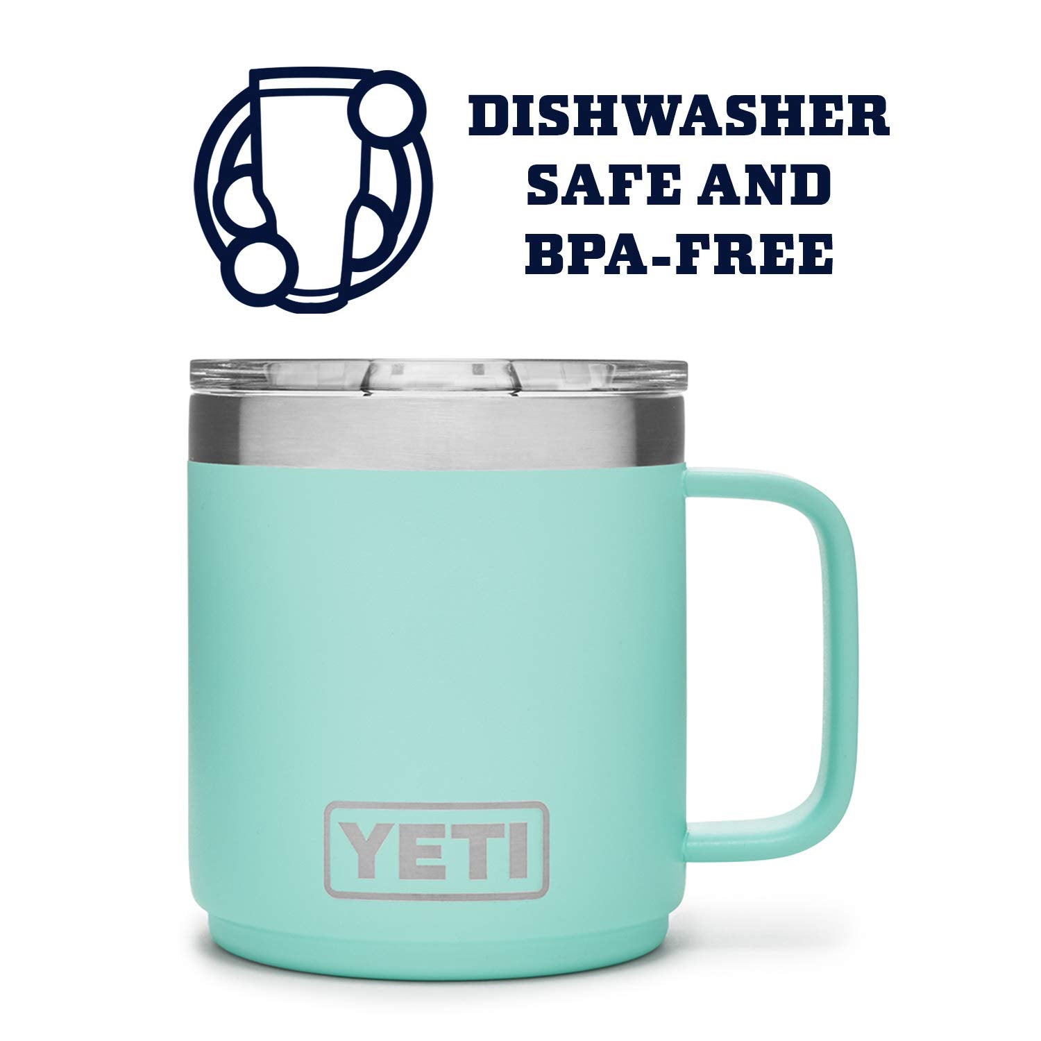 YETI Rambler 10 oz Stackable Mug, Vacuum Insulated, Stainless Steel with MagSlider Lid