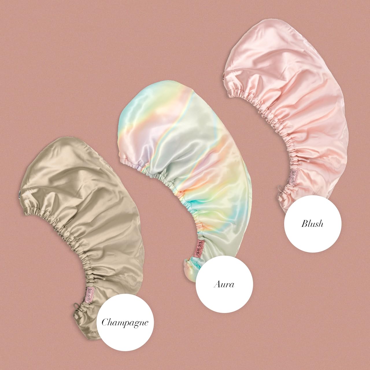 Kitsch Microfiber Hair Towel Wrap - Quick Dry Curly Hair Wraps for Women Wet Hair | Microfiber Towel for Hair | Hair Drying Towel Wrap | Hair Towels for Women | Hair Turban for Wet Hair (Blush)