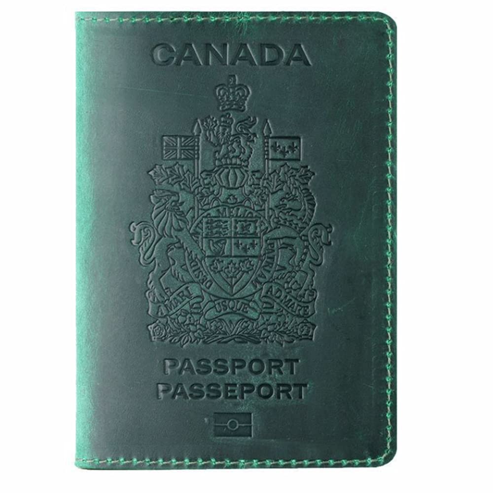 Genuine Leather Passport Covers for Canada Men&