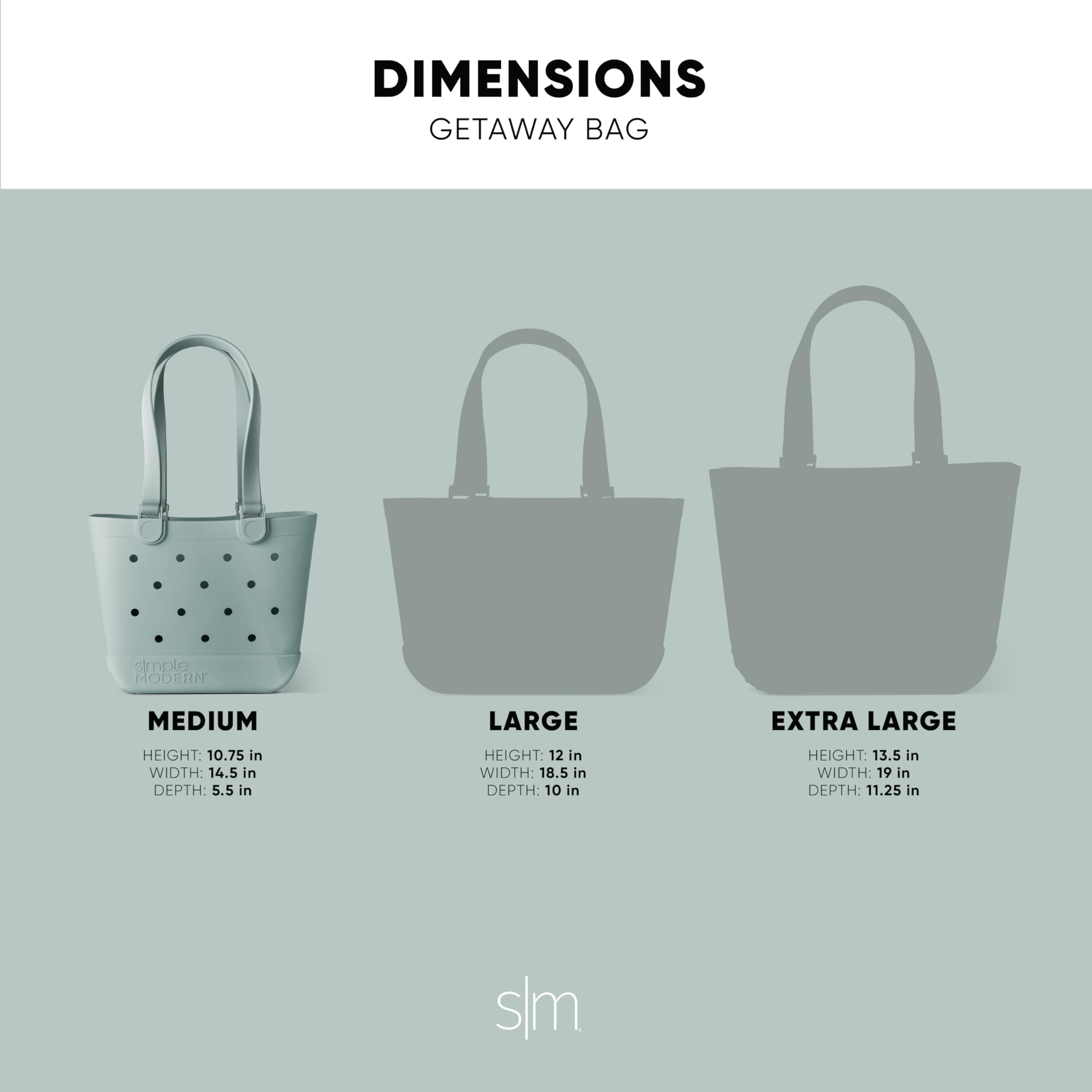 Simple Modern Beach Bag Rubber Tote | Waterproof Medium Tote Bag with Zipper Pocket for Pool, Groceries, Sports | Gifts For Women | Getaway Bag Collection | Almond Birch