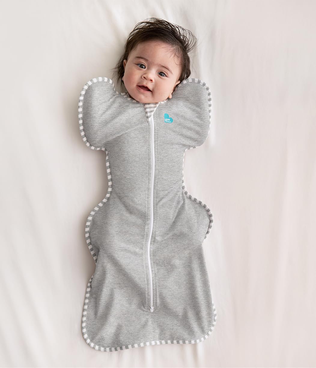 Love to Dream Swaddle UP, Baby Sleep Sack, Self-Soothing Swaddles for Newborns, Improves Sleep, Snug Fit Helps Calm Startle Reflex, New Born Essentials for Baby, 5-8.5 lbs, Sand Dollar