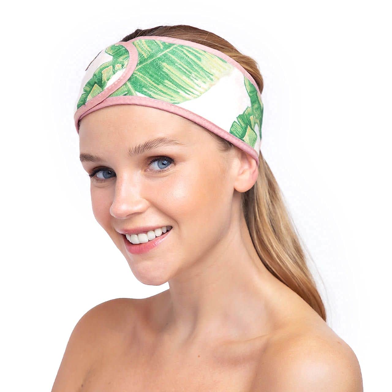 Kitsch Spa Multifunctional Microfiber Headband - Facial Skincare and Hair Band for Makeup Application, Face Washing | Micro Dot Design