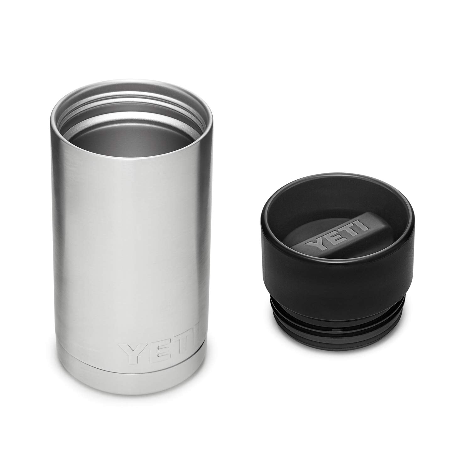 YETI Rambler 12 oz Bottle, Stainless Steel, Vacuum Insulated, with Hot Shot Cap
