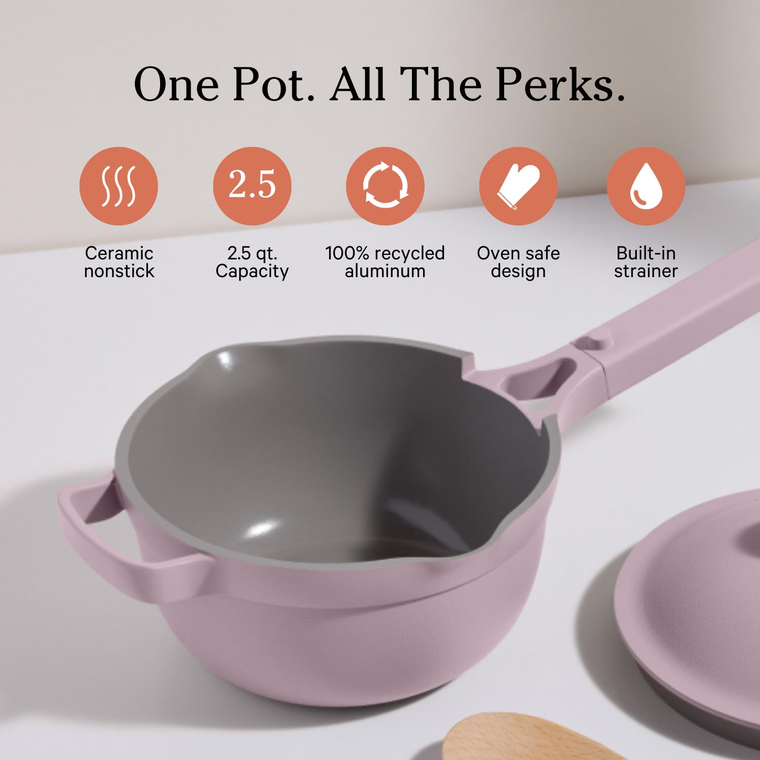 Our Place Mini Home Cook Duo - Mini Always Pan & Mini Perfect Pot Bundle | Multi-Functional Cookware Set Replaces 18 Pieces | Lavender