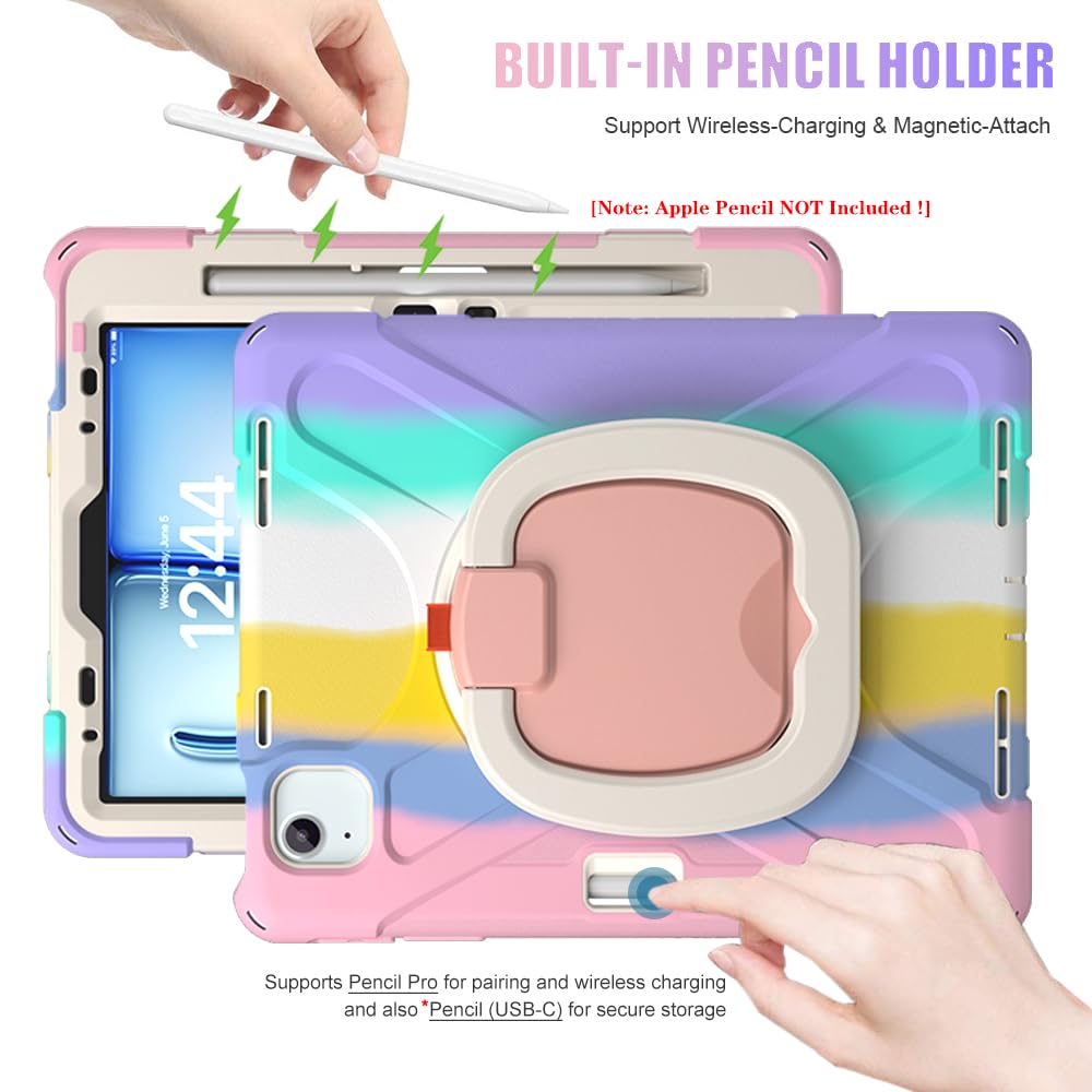 SCSVPN for iPad Air 11 Inch Case 2024 M2(6th Gen), iPad Air 5th/4th Generation Case 10.9&