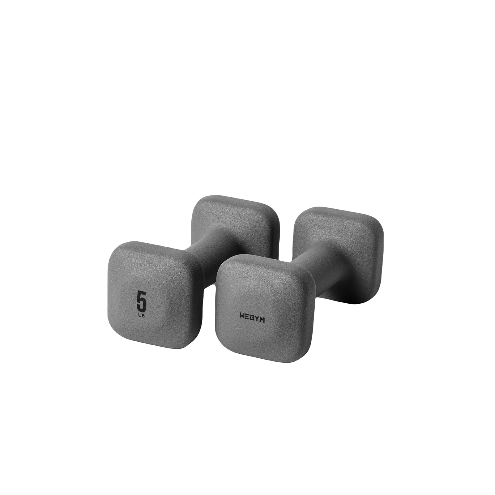WeGym SafeGrip Dumbbells, Anti-Slip, Anti-Roll, Thick Handles, Free Weights, Square Dumbbells for Secure Workouts at Home, Weightlifting, and Personal Training